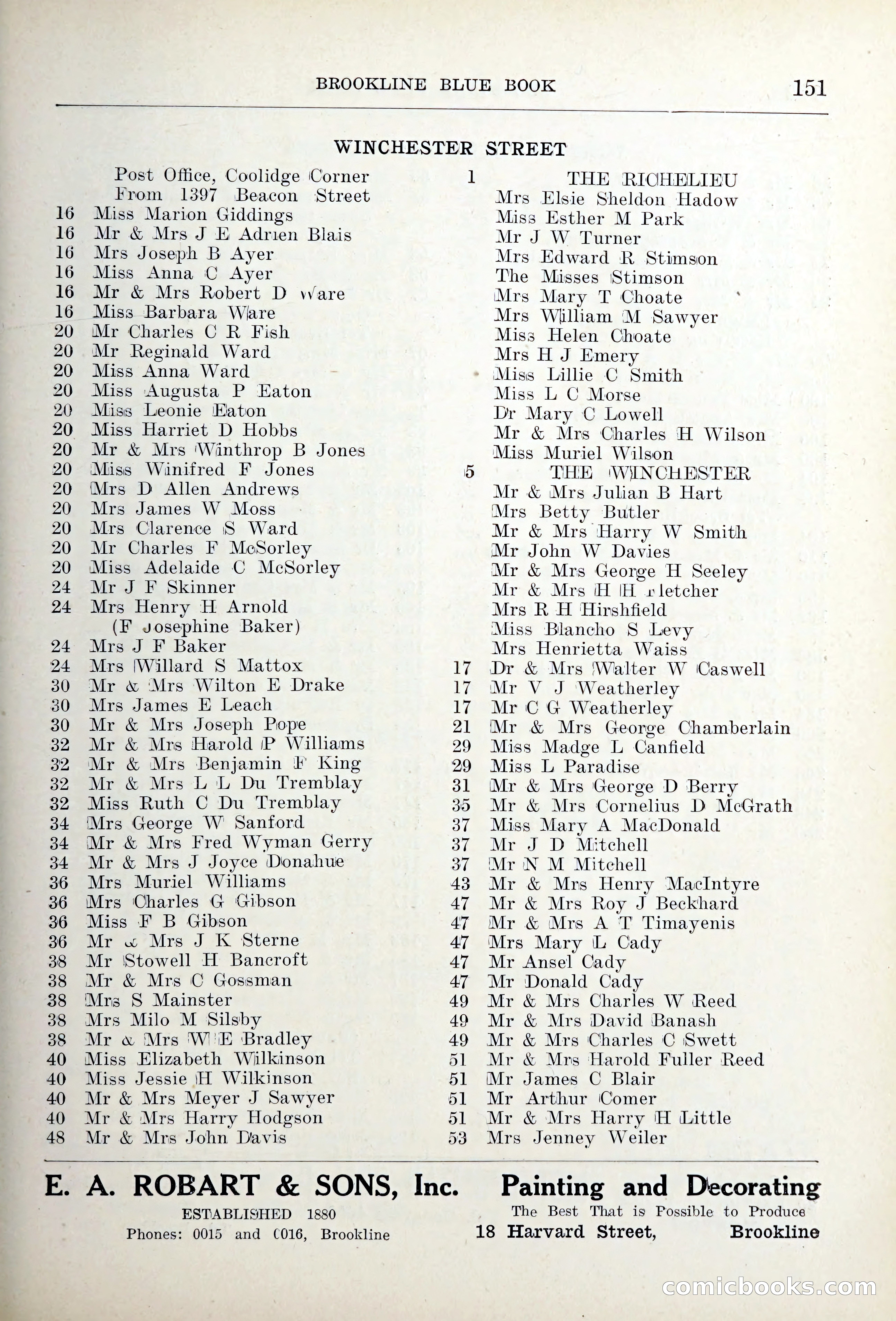 Blue Book of Brookline — page 186 of 354