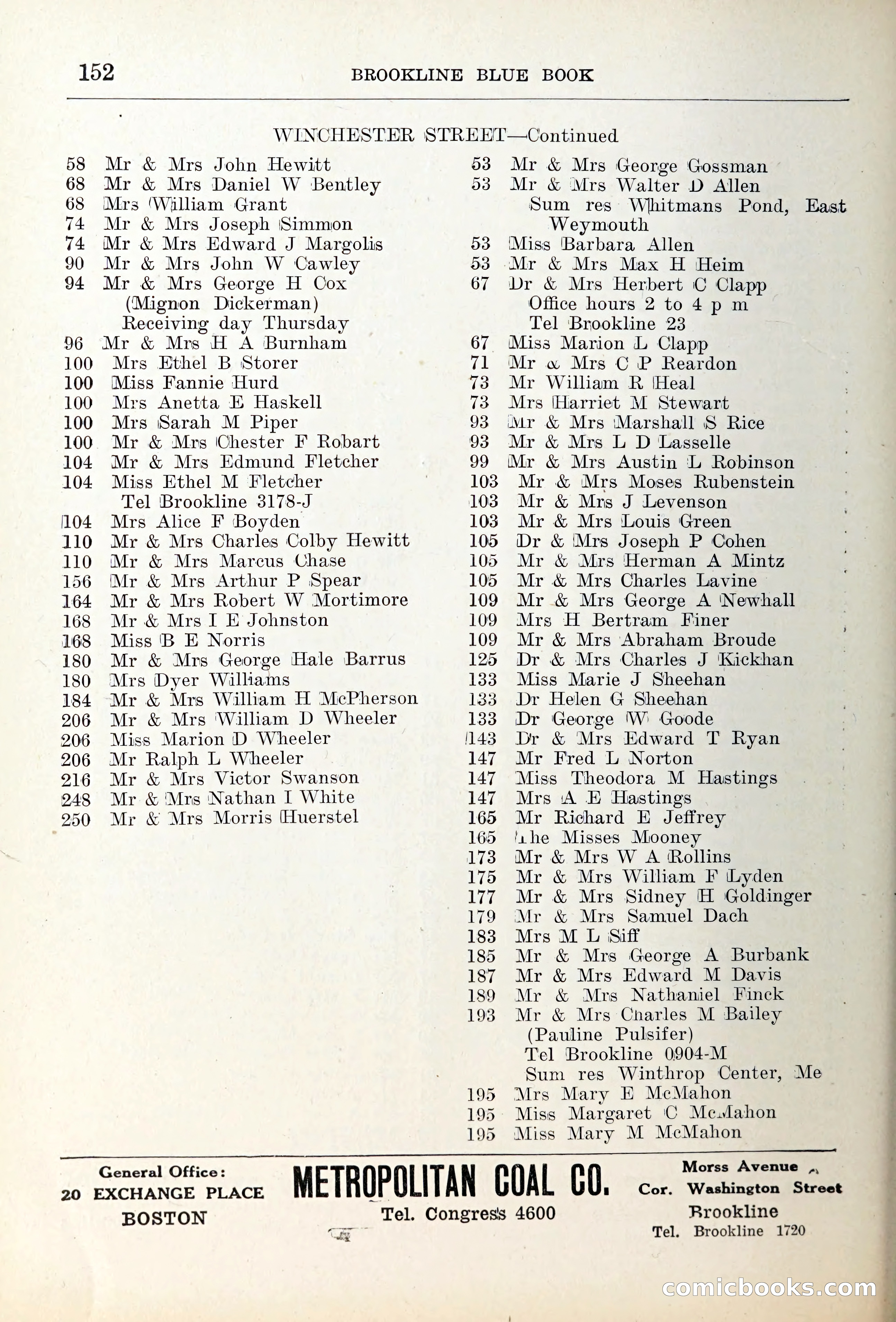 Blue Book of Brookline — page 187 of 354