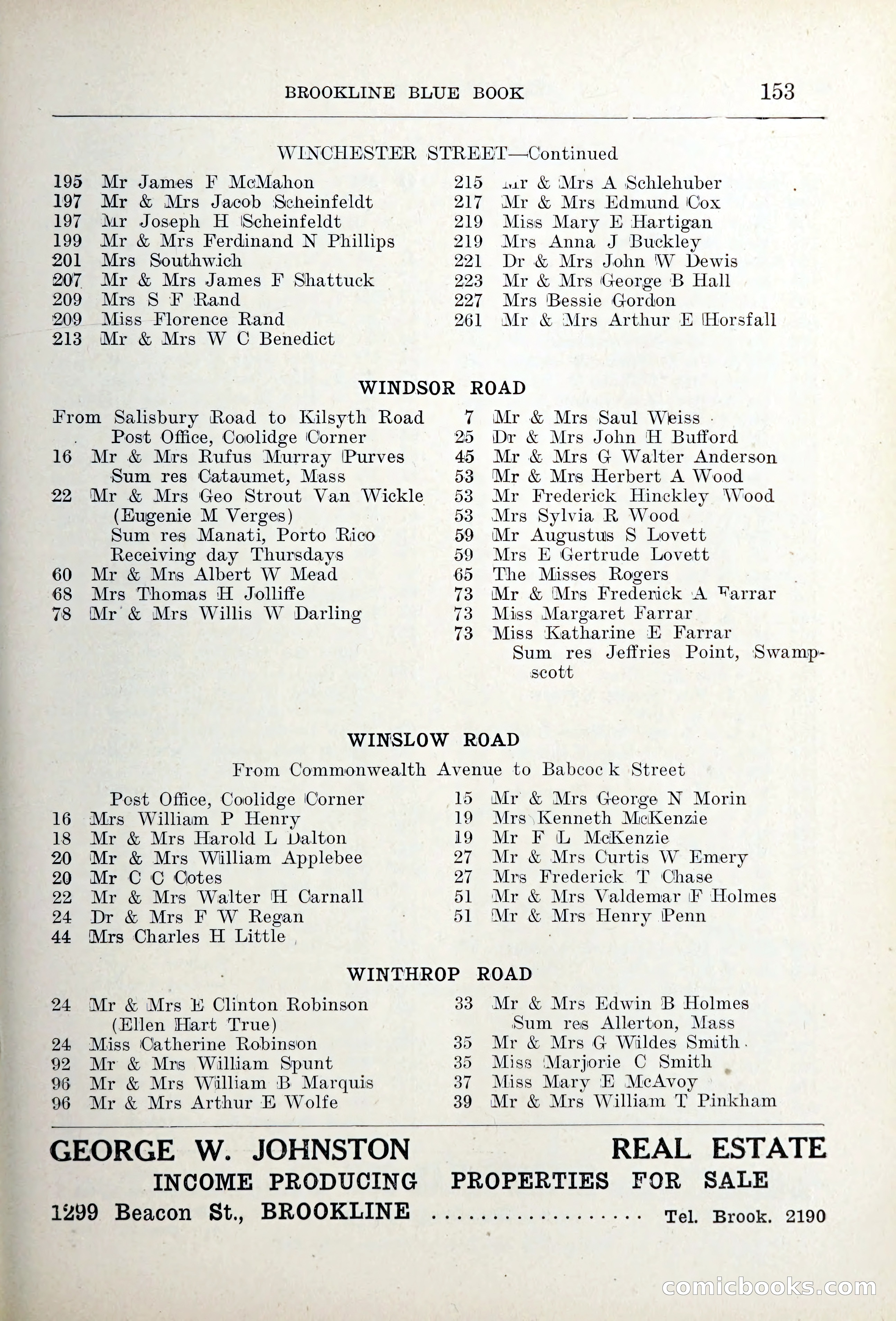 Blue Book of Brookline — page 188 of 354