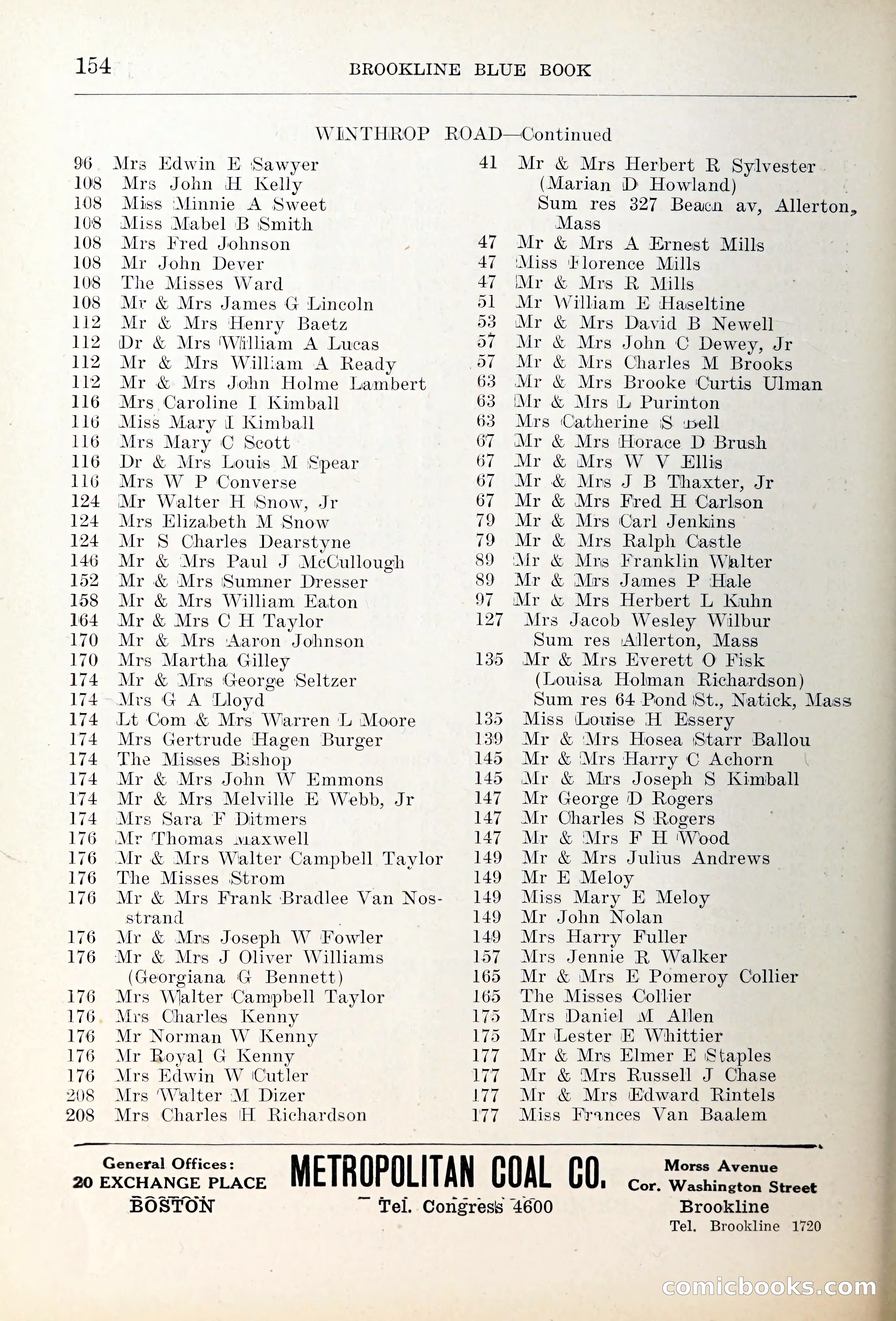 Blue Book of Brookline — page 189 of 354