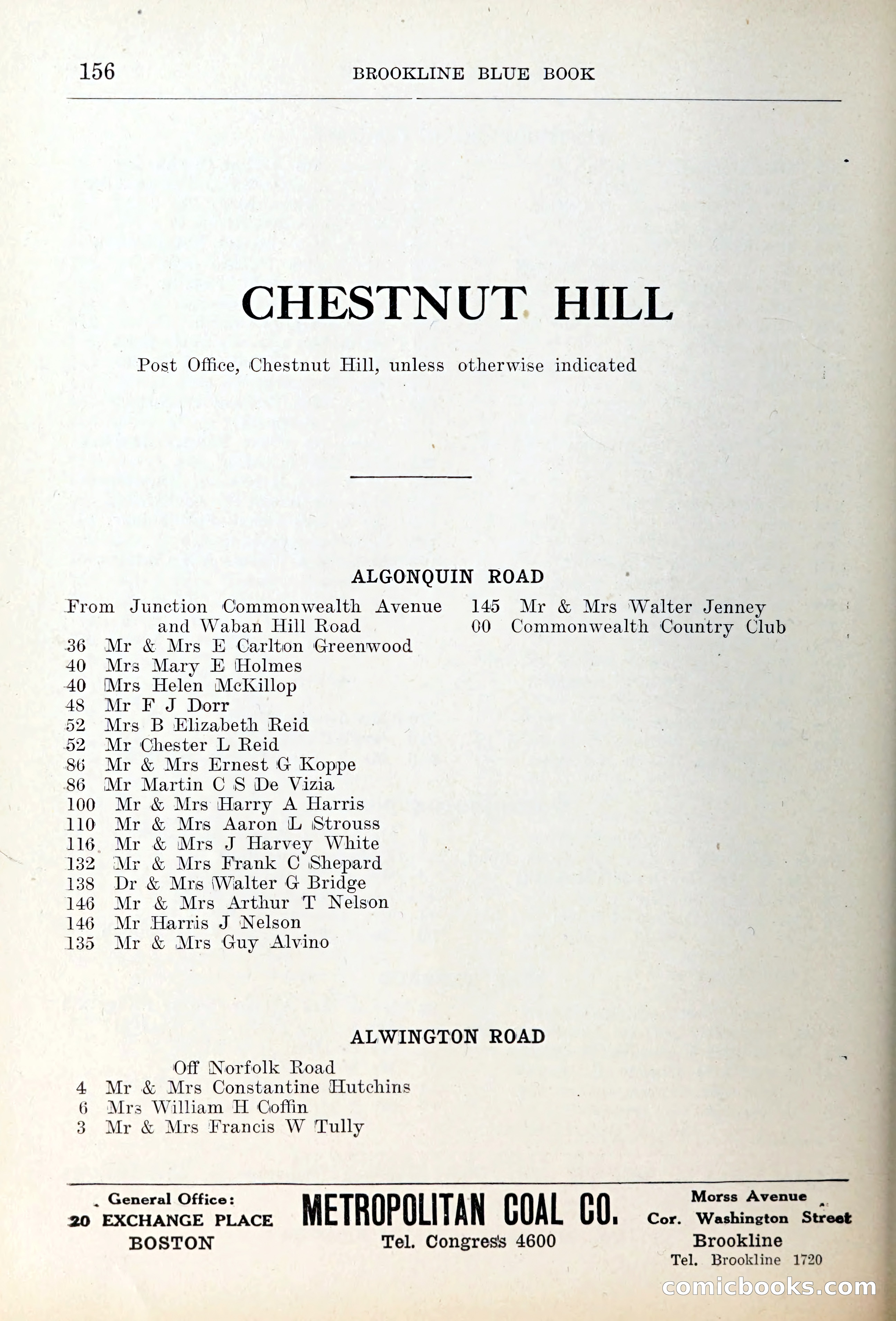 Blue Book of Brookline — page 191 of 354