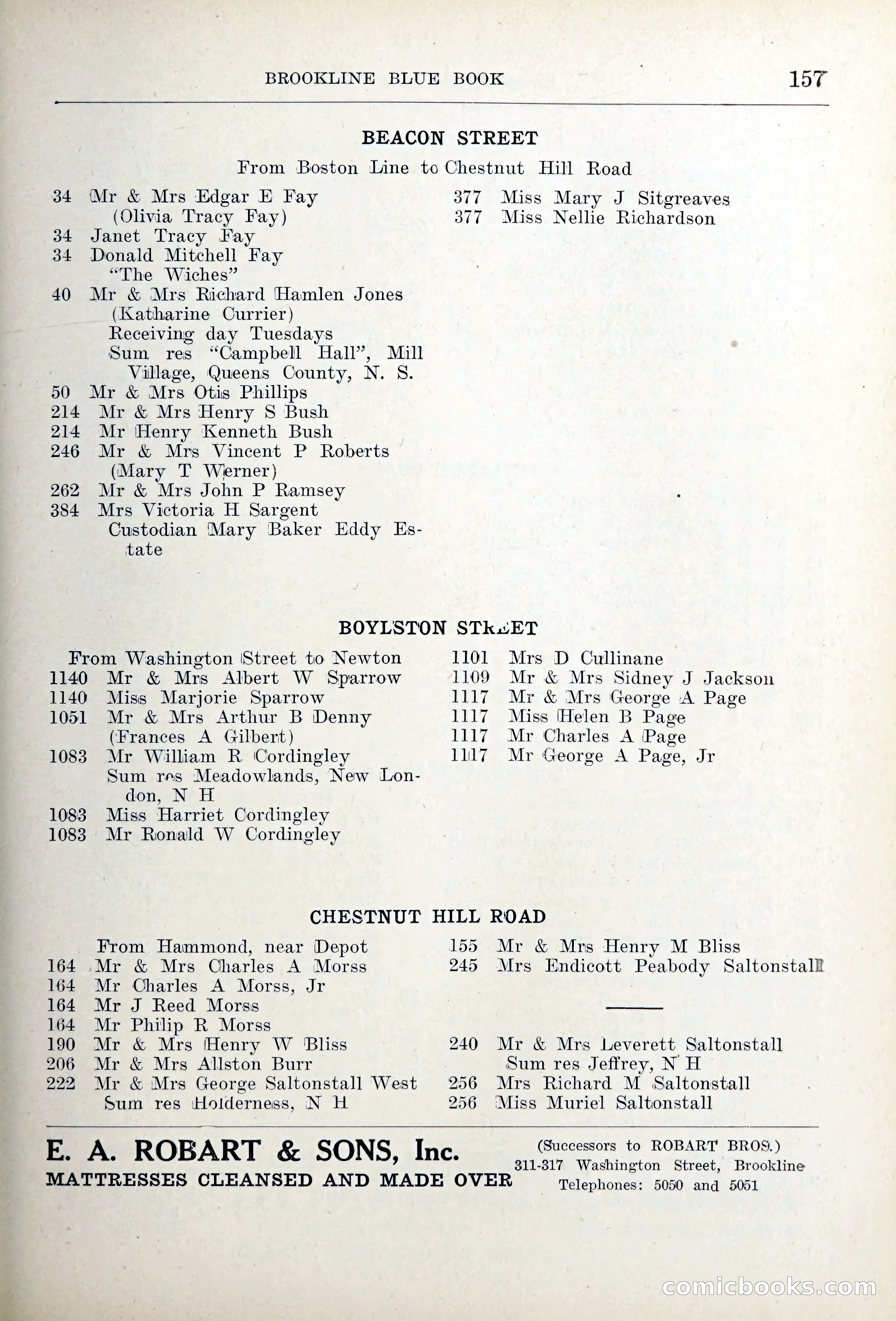 Blue Book of Brookline — page 192 of 354