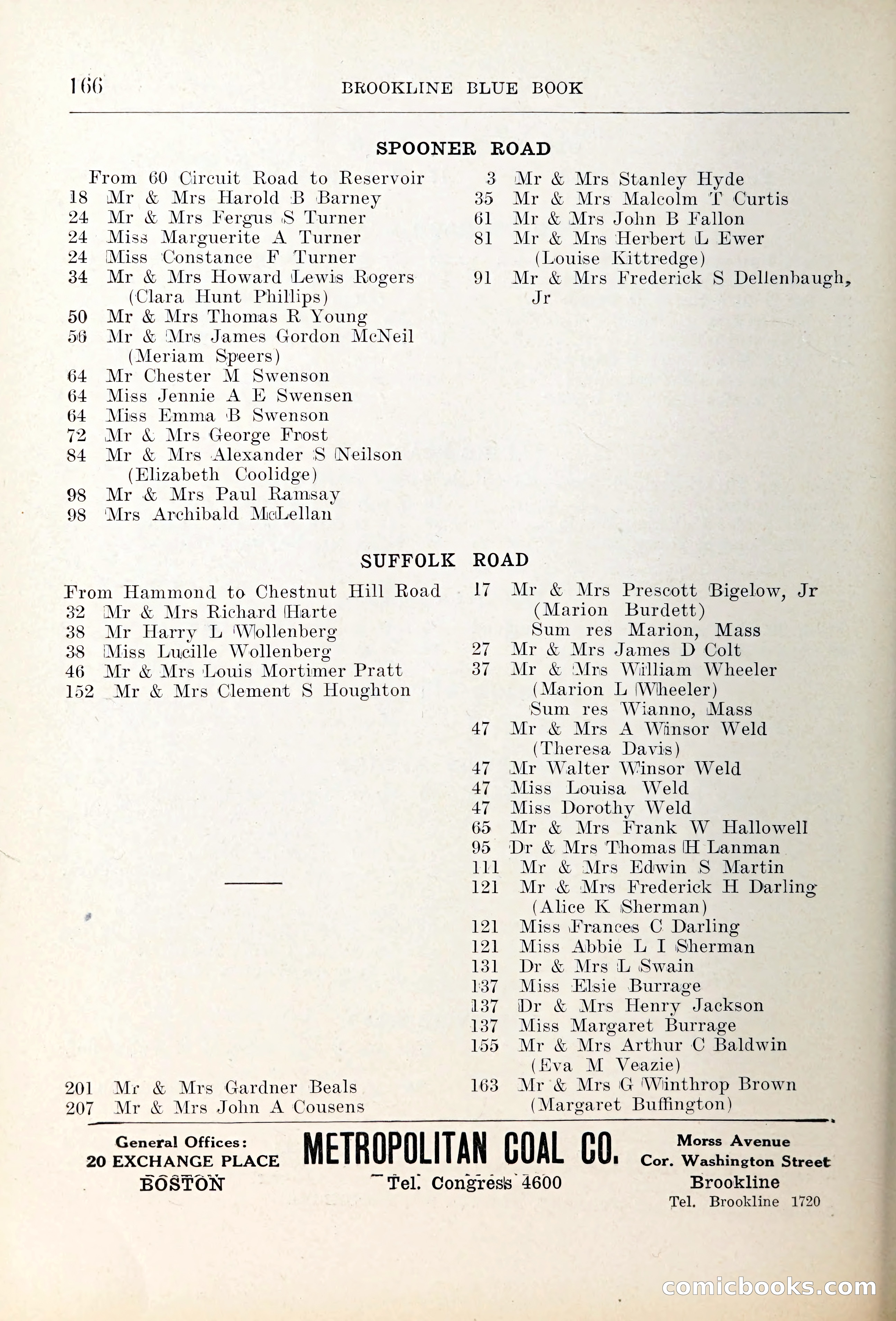 Blue Book of Brookline — page 201 of 354