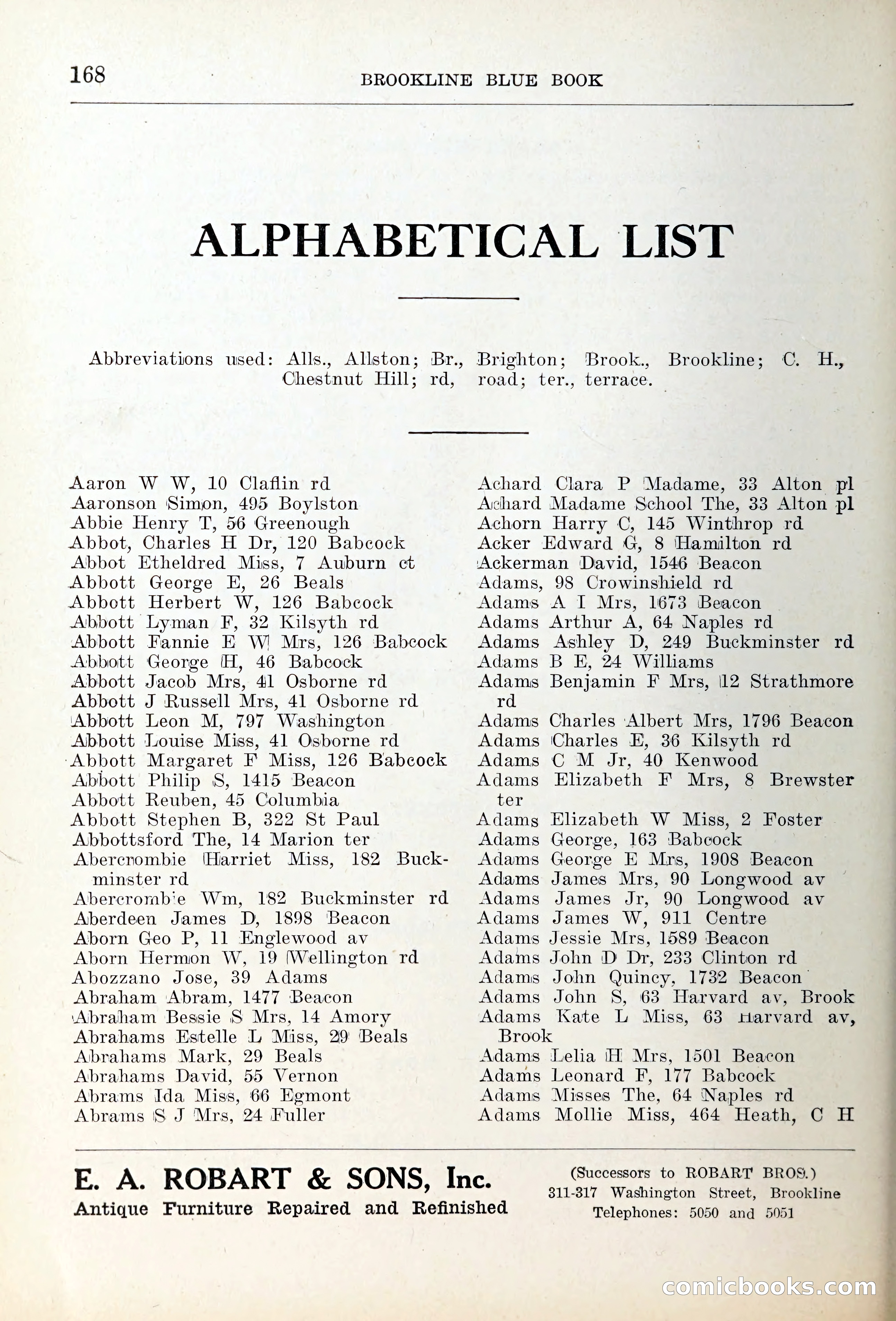Blue Book of Brookline — page 203 of 354