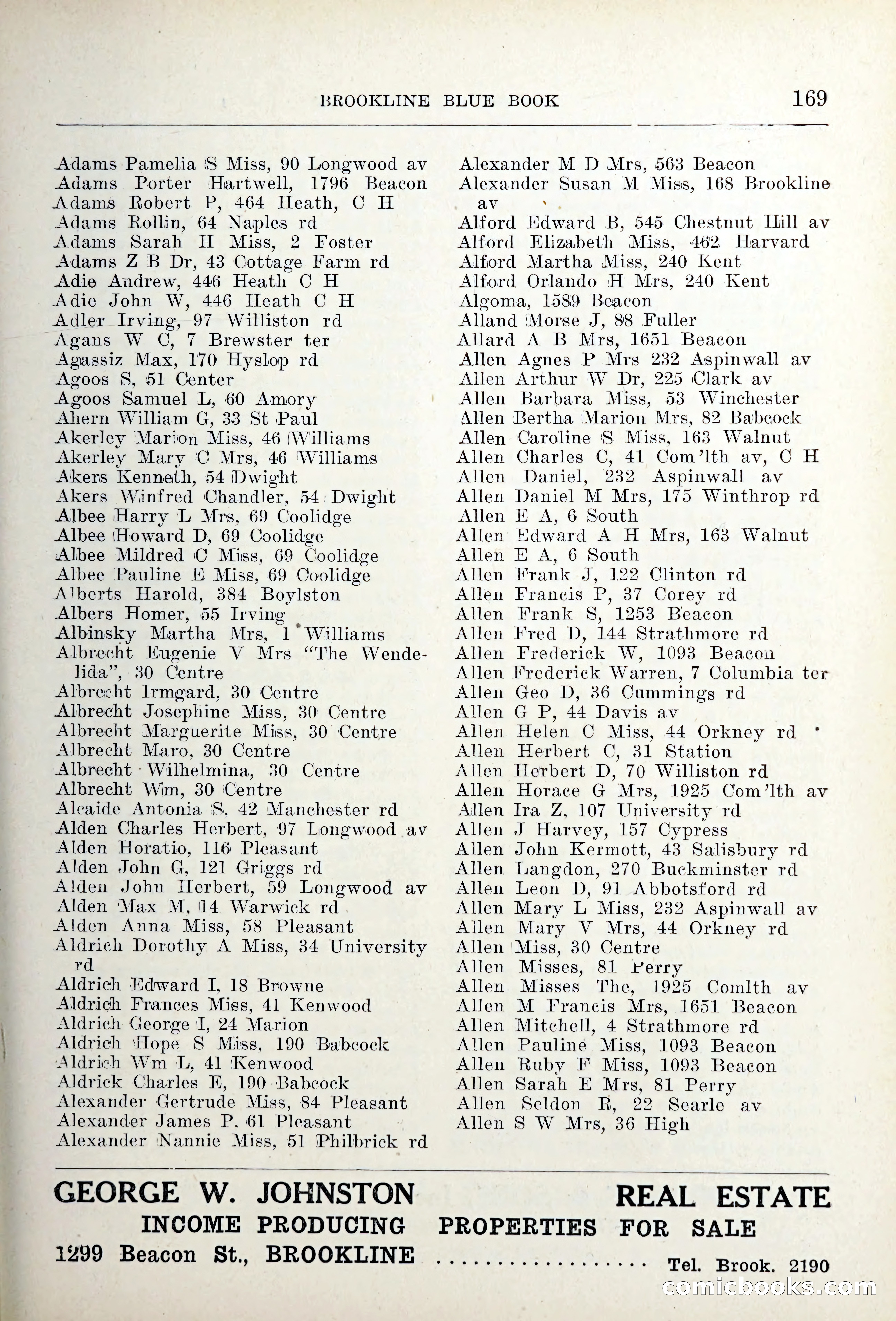 Blue Book of Brookline — page 204 of 354