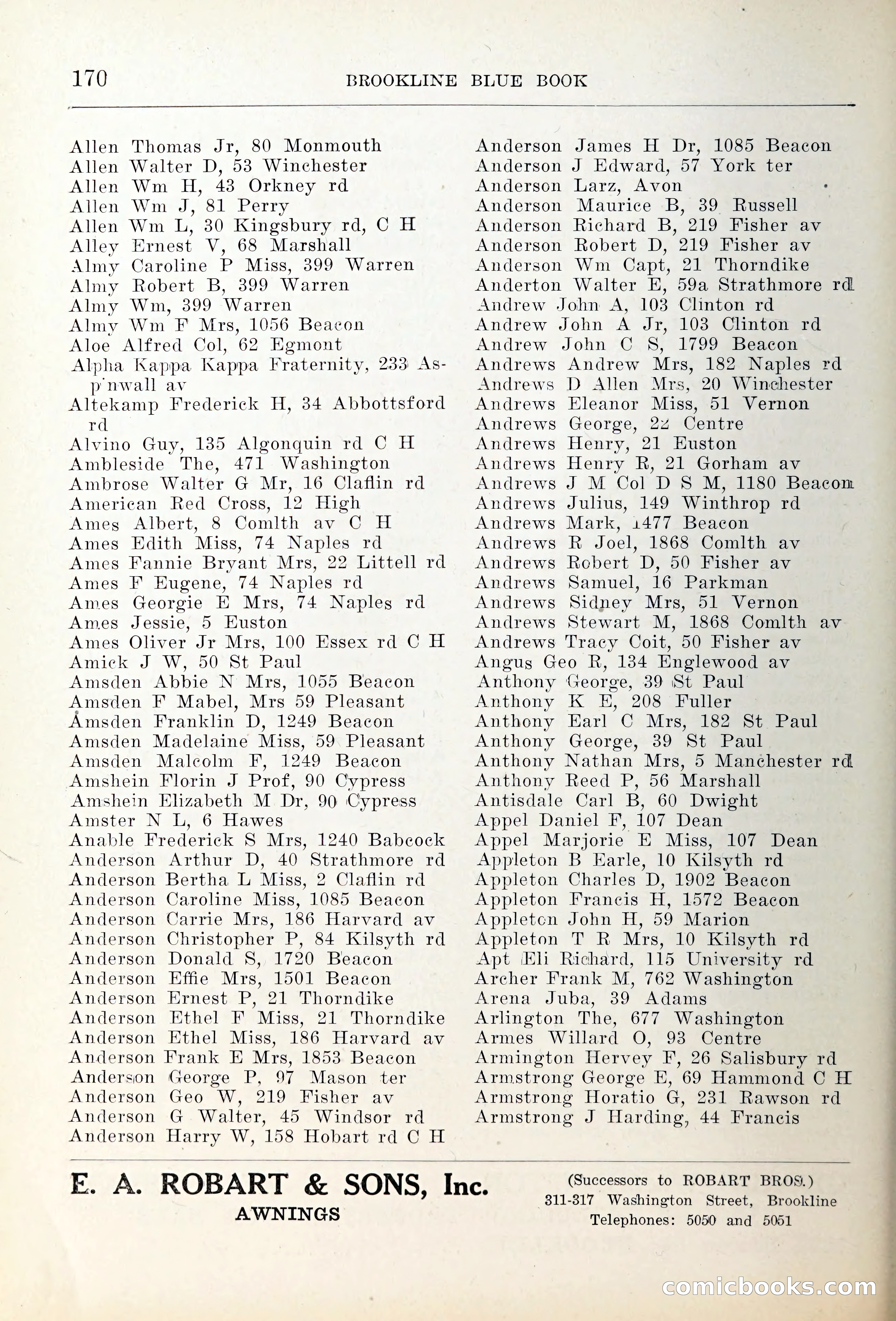 Blue Book of Brookline — page 205 of 354