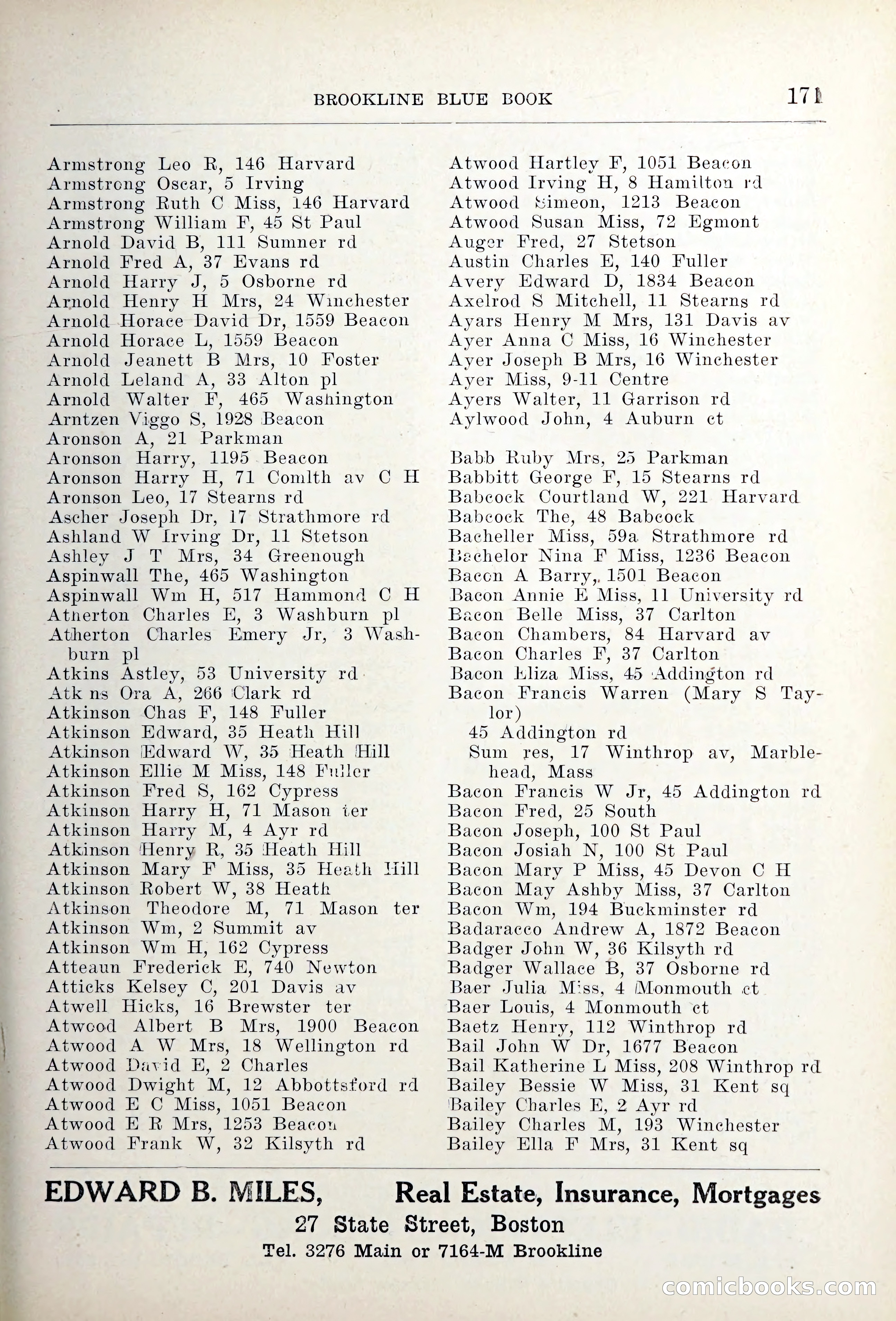 Blue Book of Brookline — page 206 of 354
