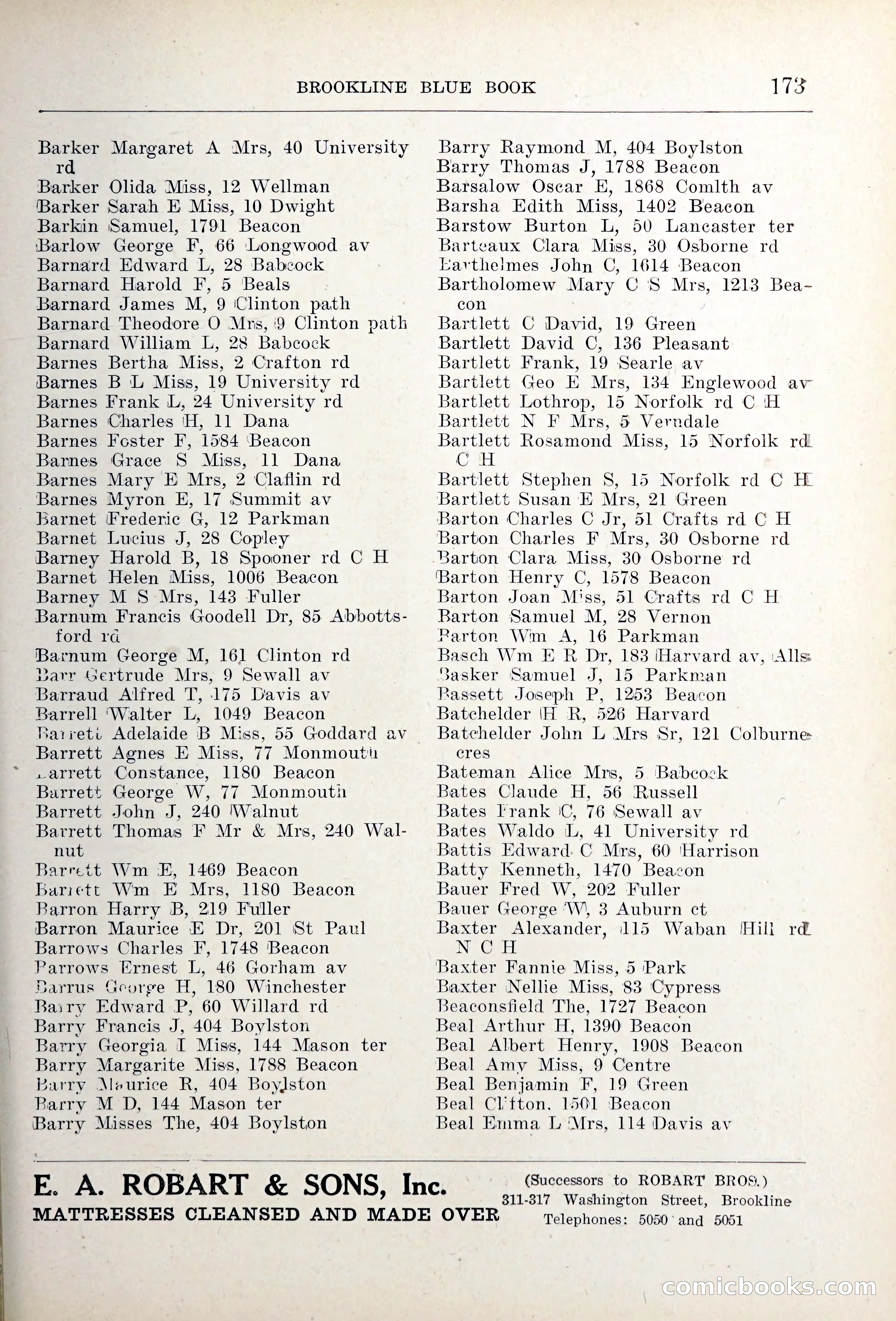 Blue Book of Brookline — page 208 of 354