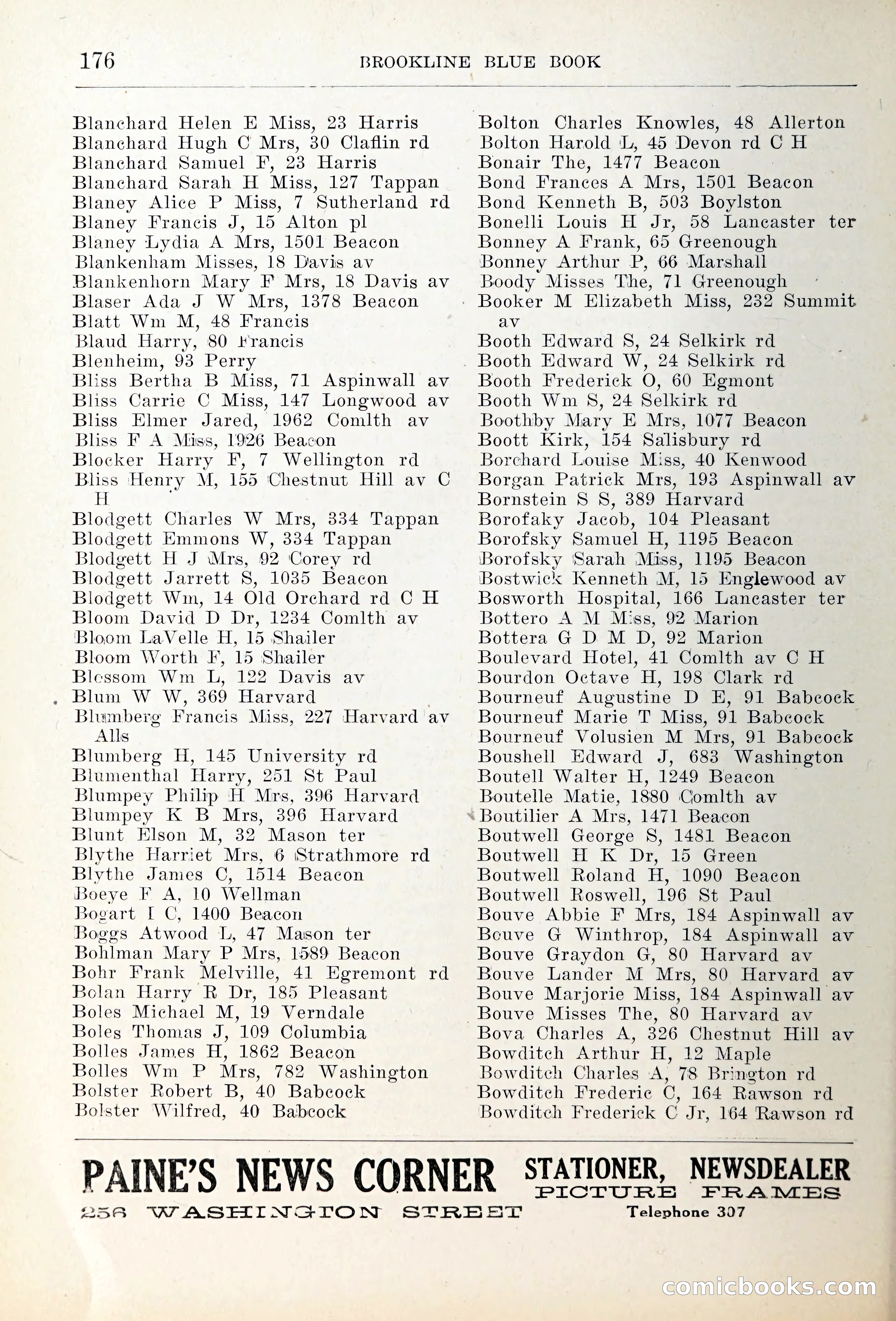 Blue Book of Brookline — page 211 of 354