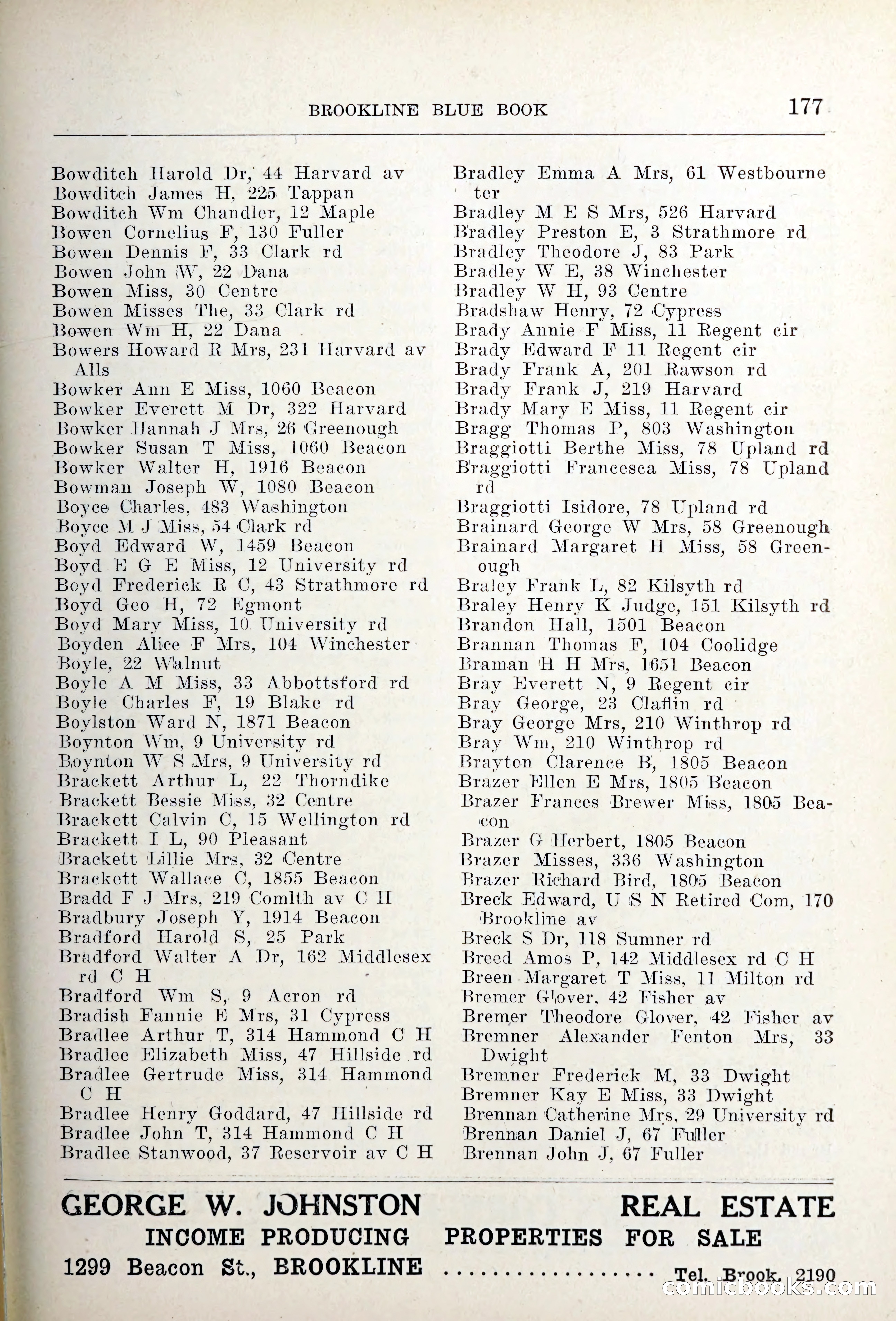 Blue Book of Brookline — page 212 of 354