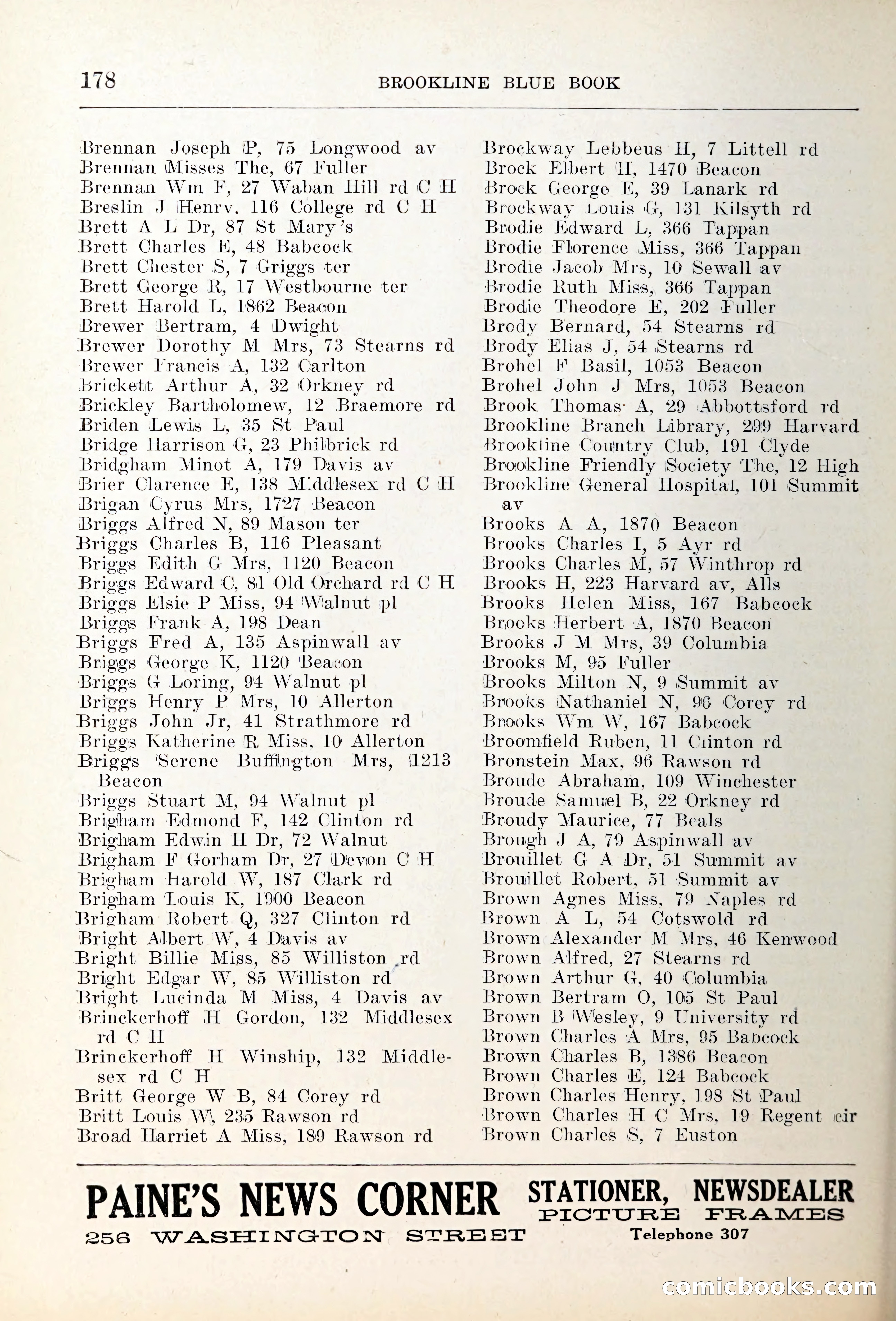 Blue Book of Brookline — page 213 of 354