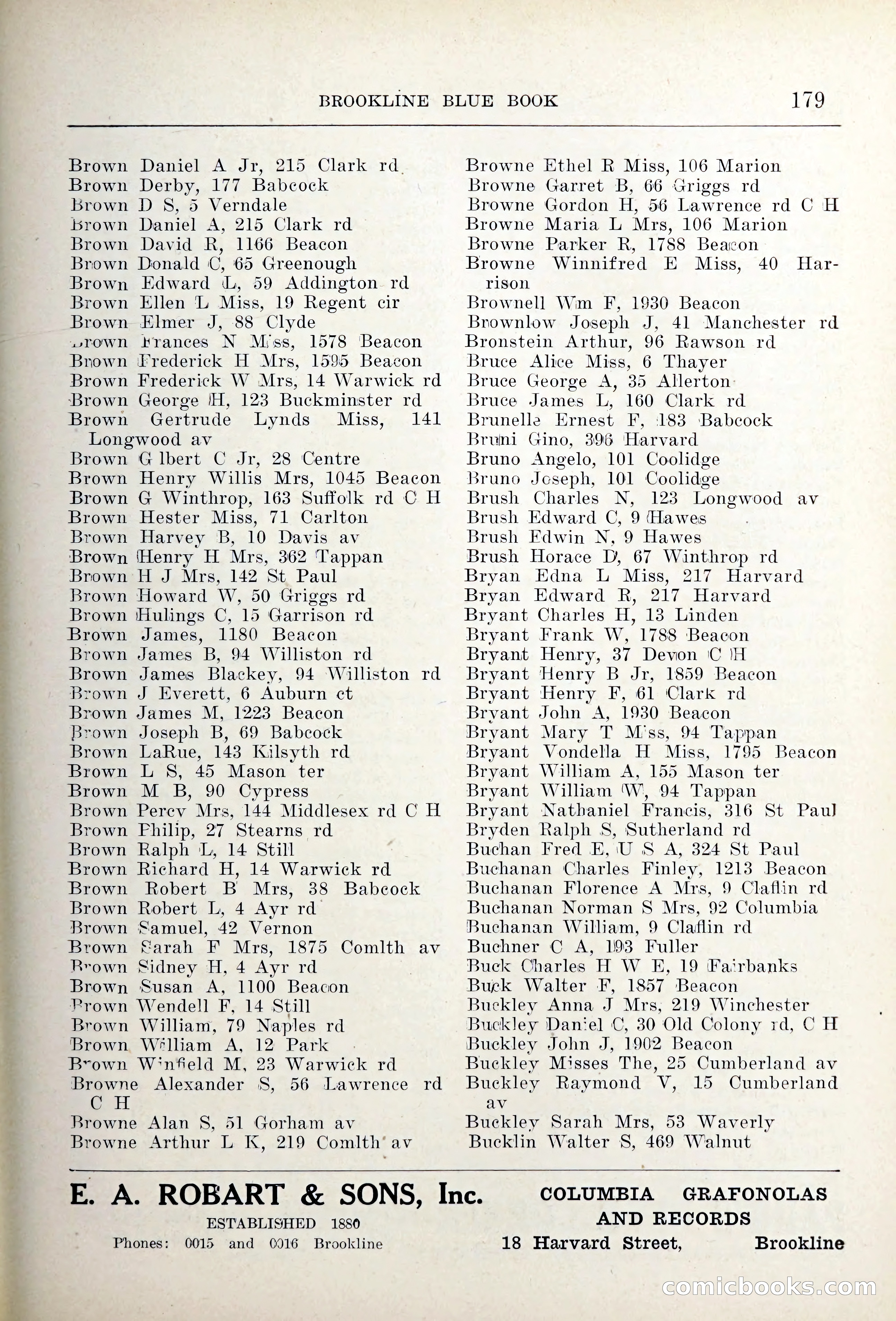 Blue Book of Brookline — page 214 of 354