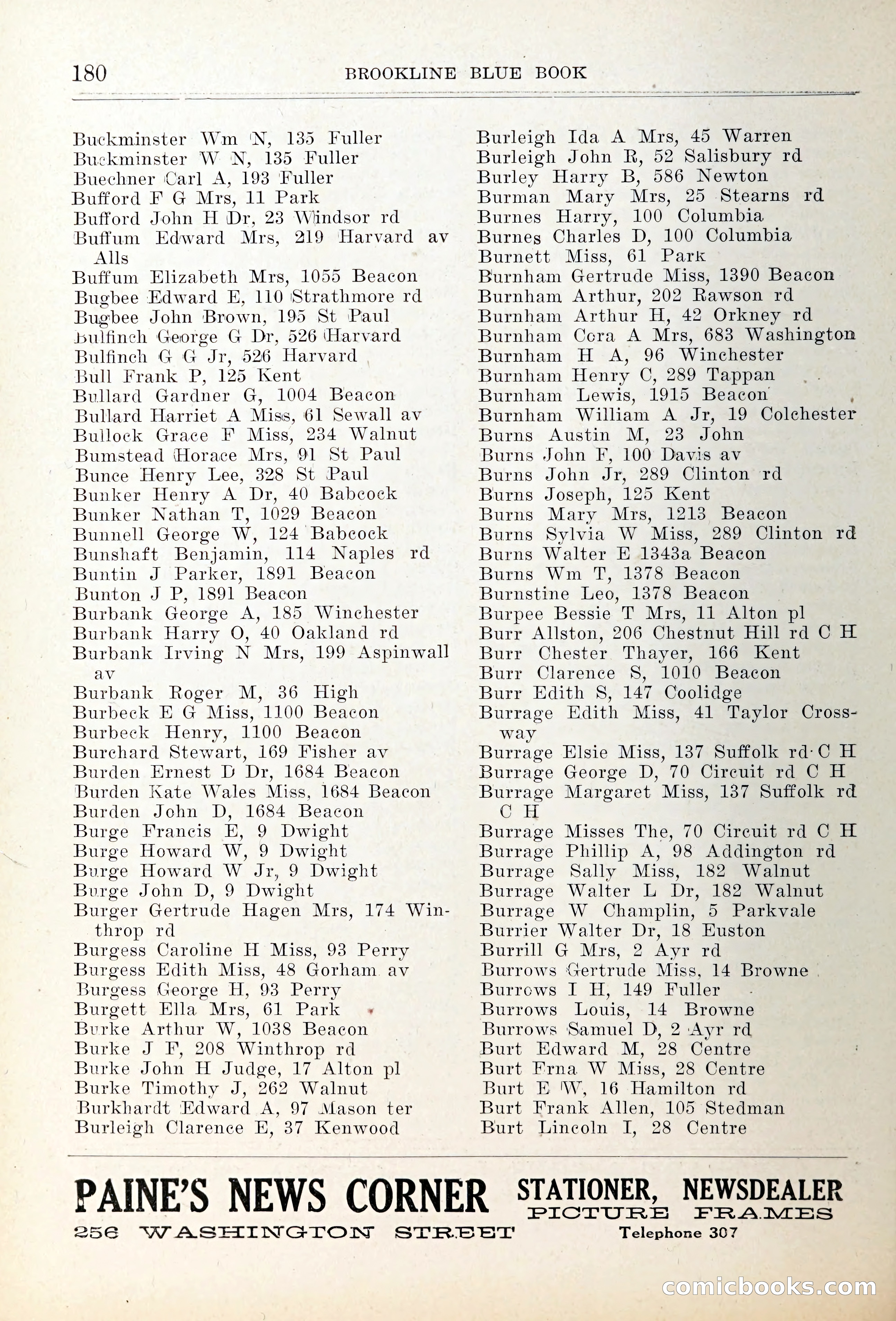 Blue Book of Brookline — page 215 of 354