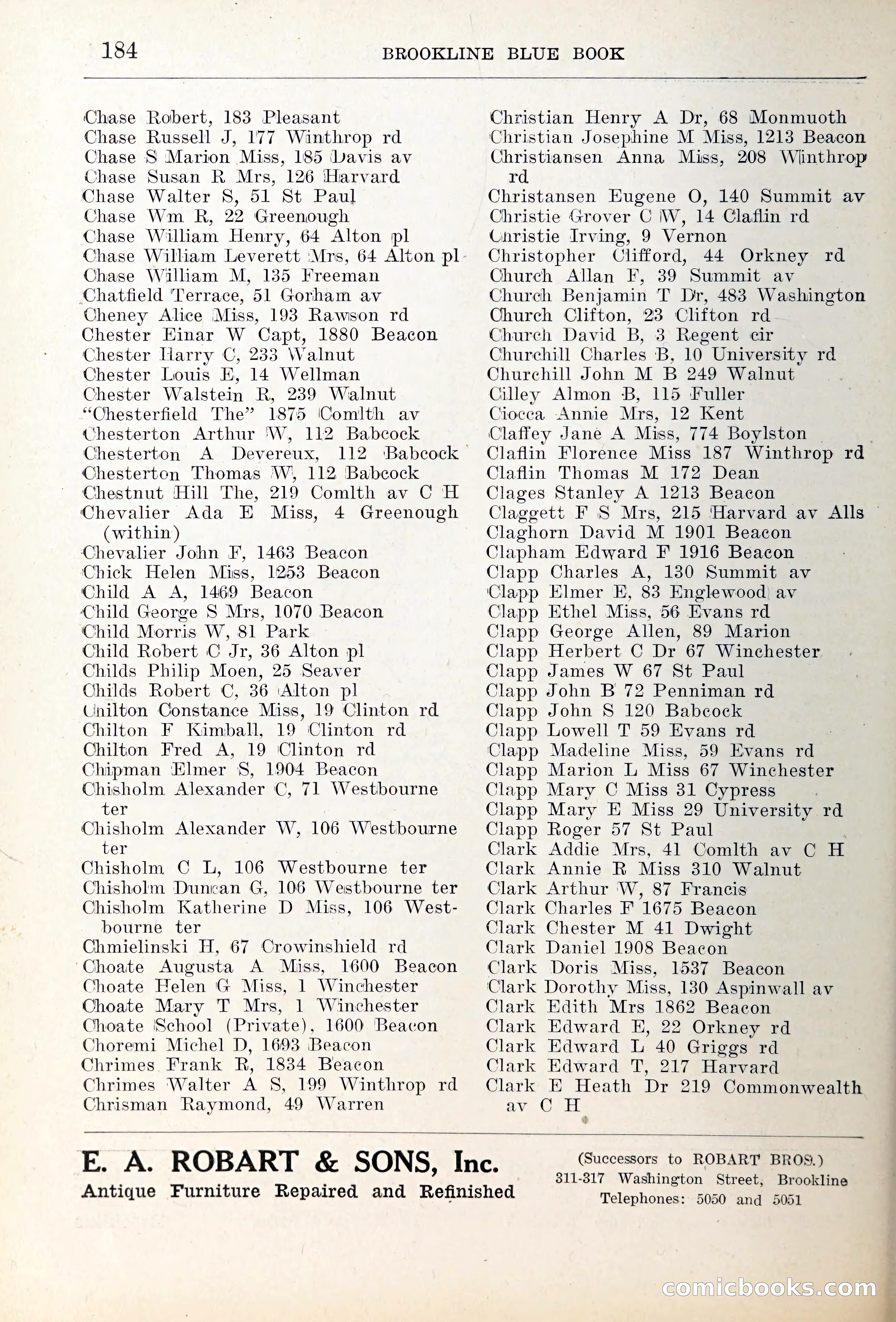 Blue Book of Brookline — page 219 of 354