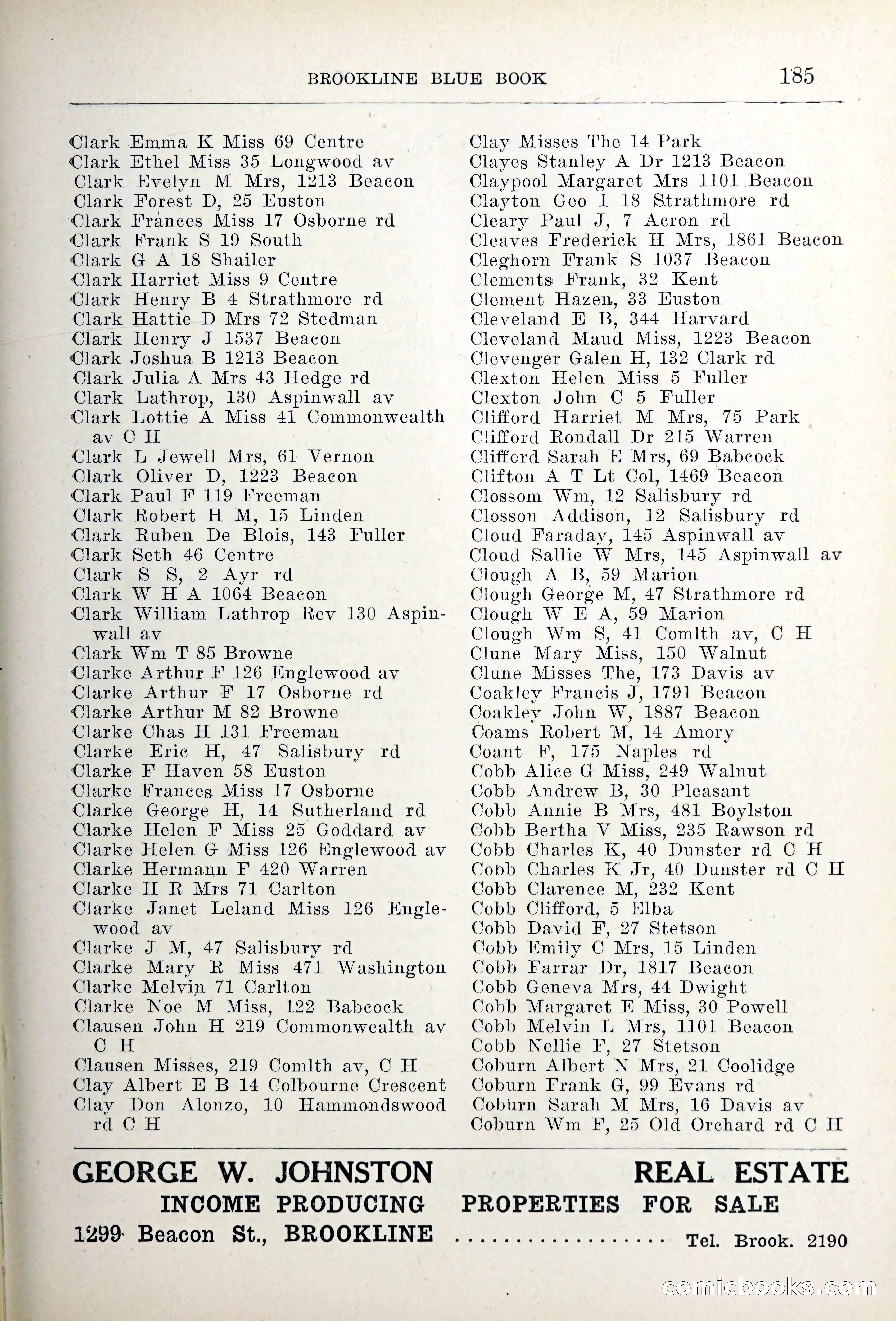 Blue Book of Brookline — page 220 of 354