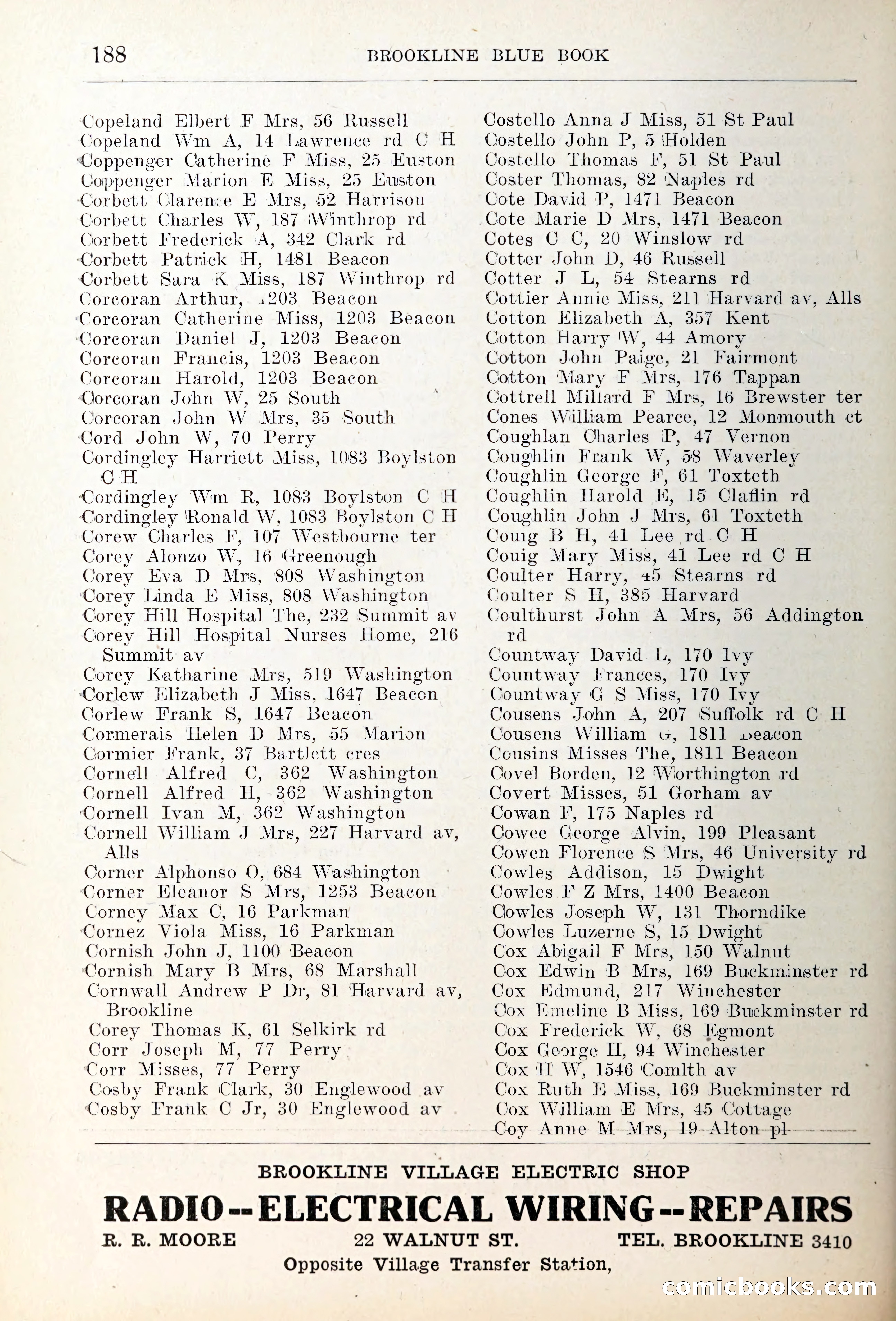 Blue Book of Brookline — page 223 of 354