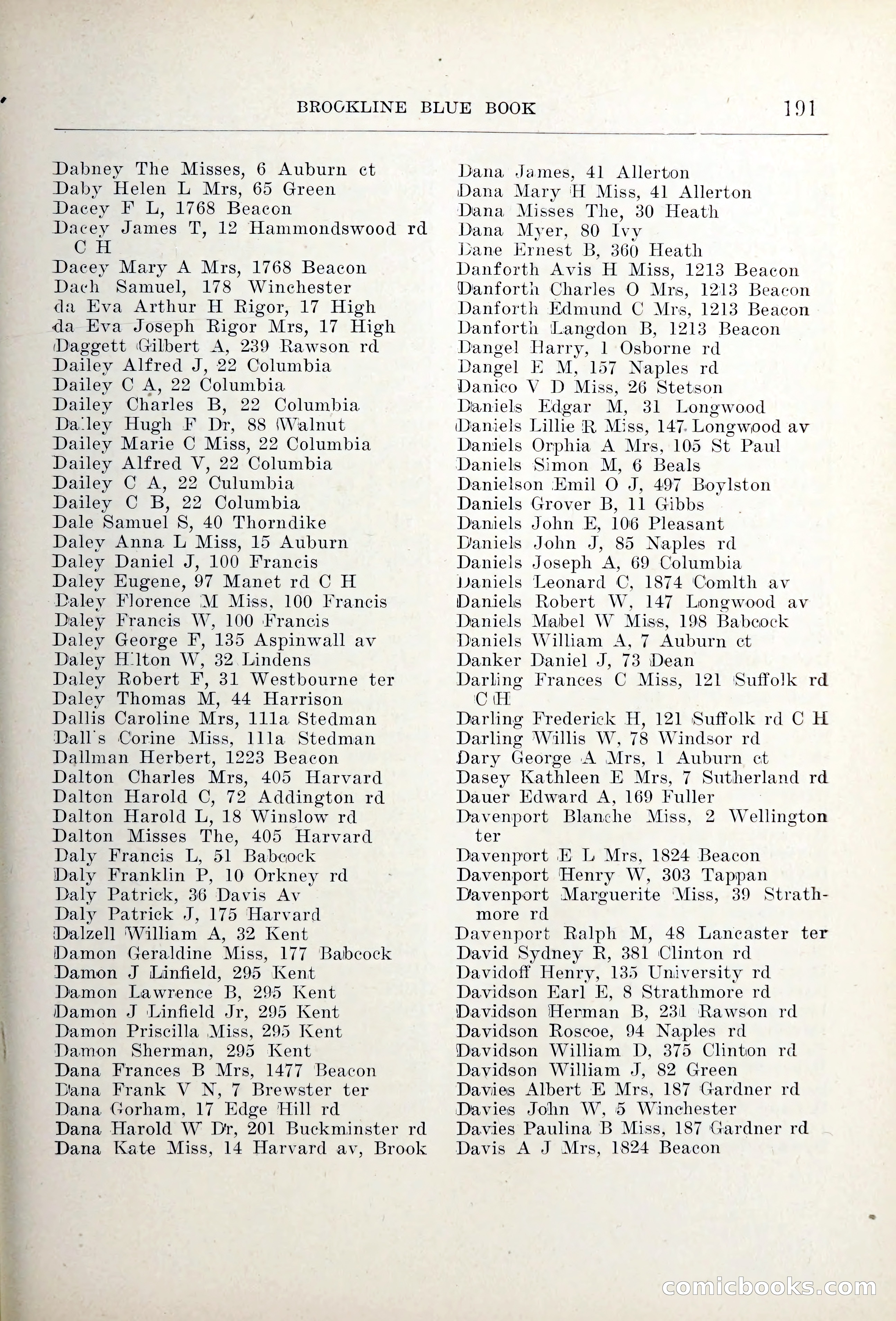Blue Book of Brookline — page 226 of 354