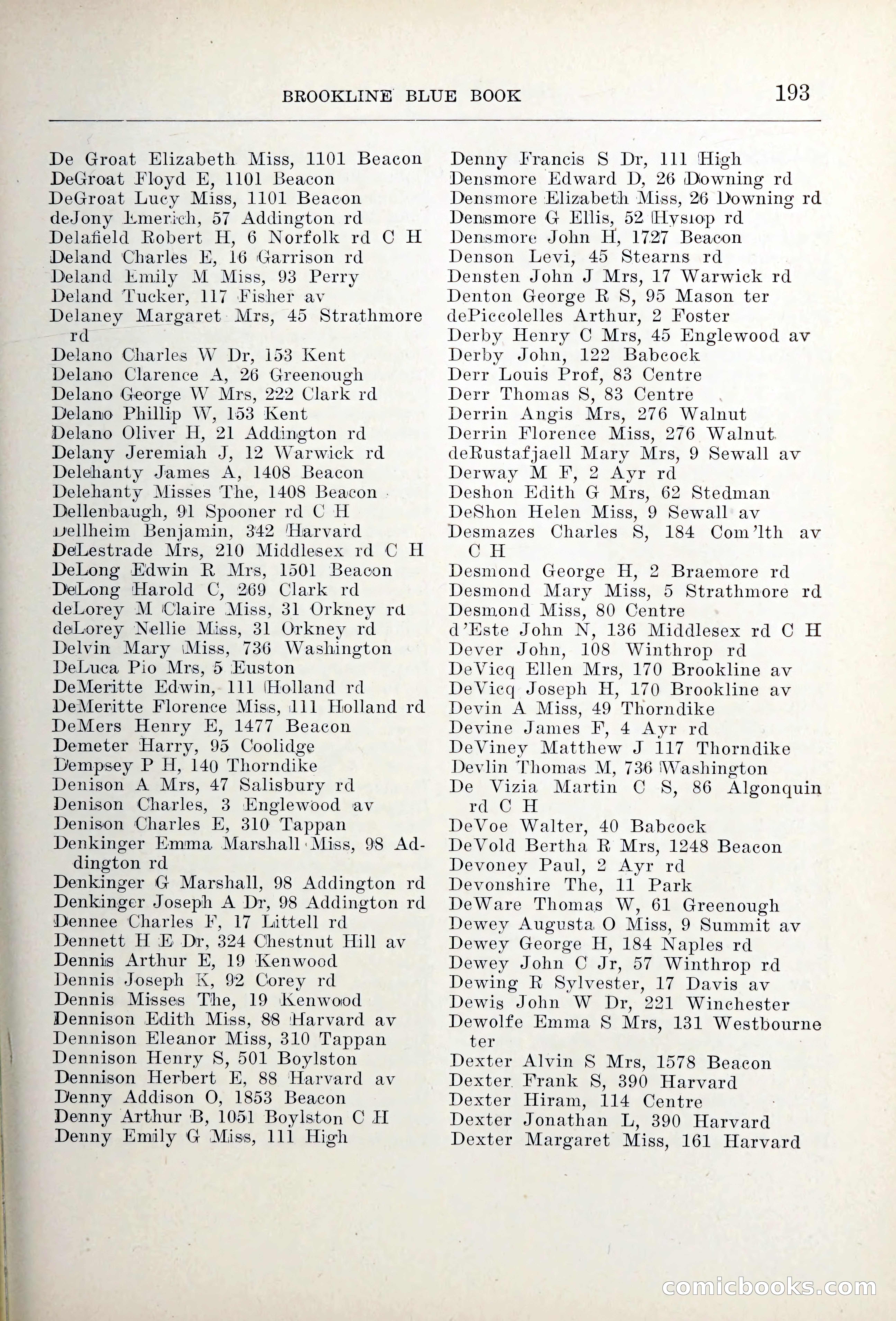 Blue Book of Brookline — page 228 of 354