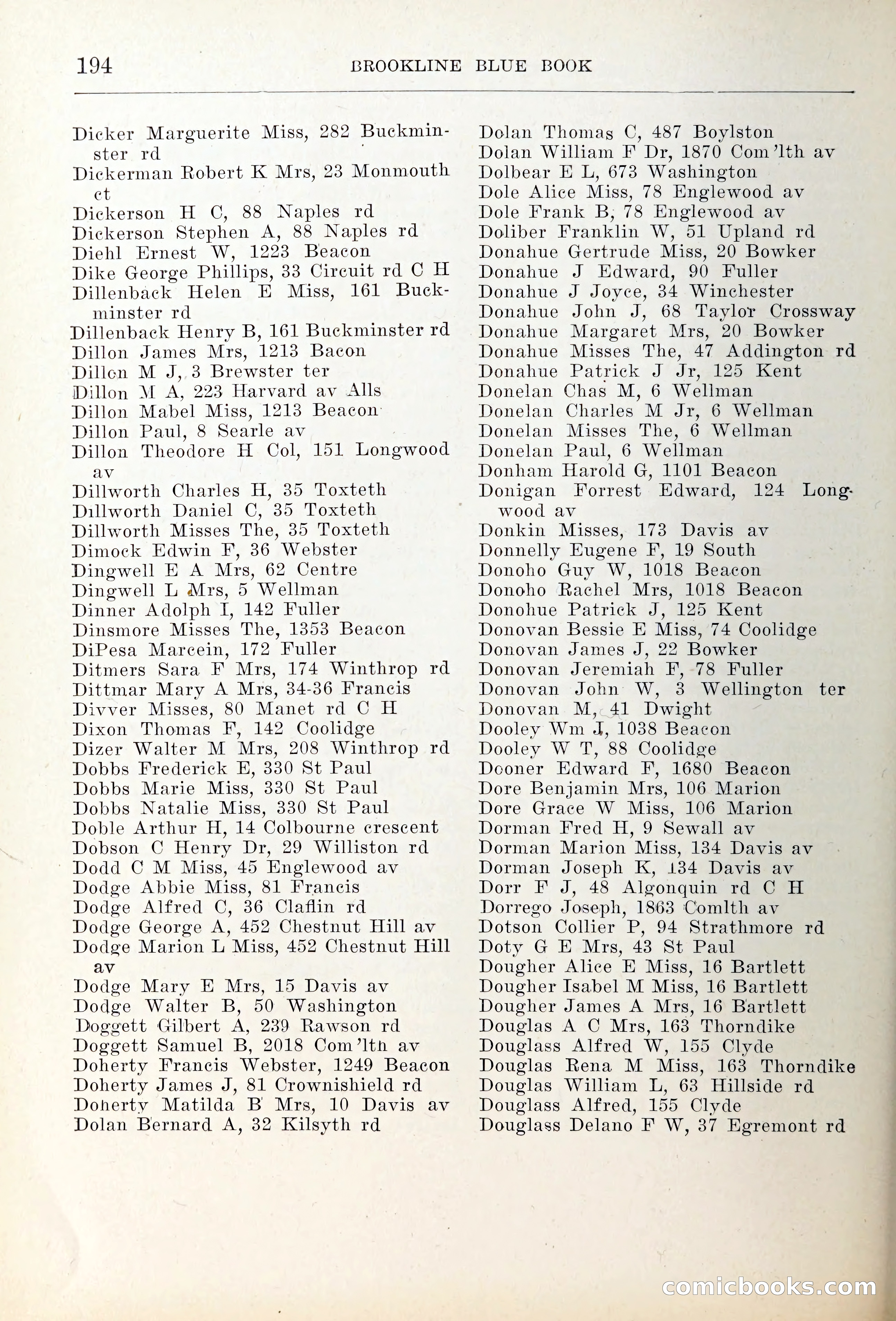 Blue Book of Brookline — page 229 of 354