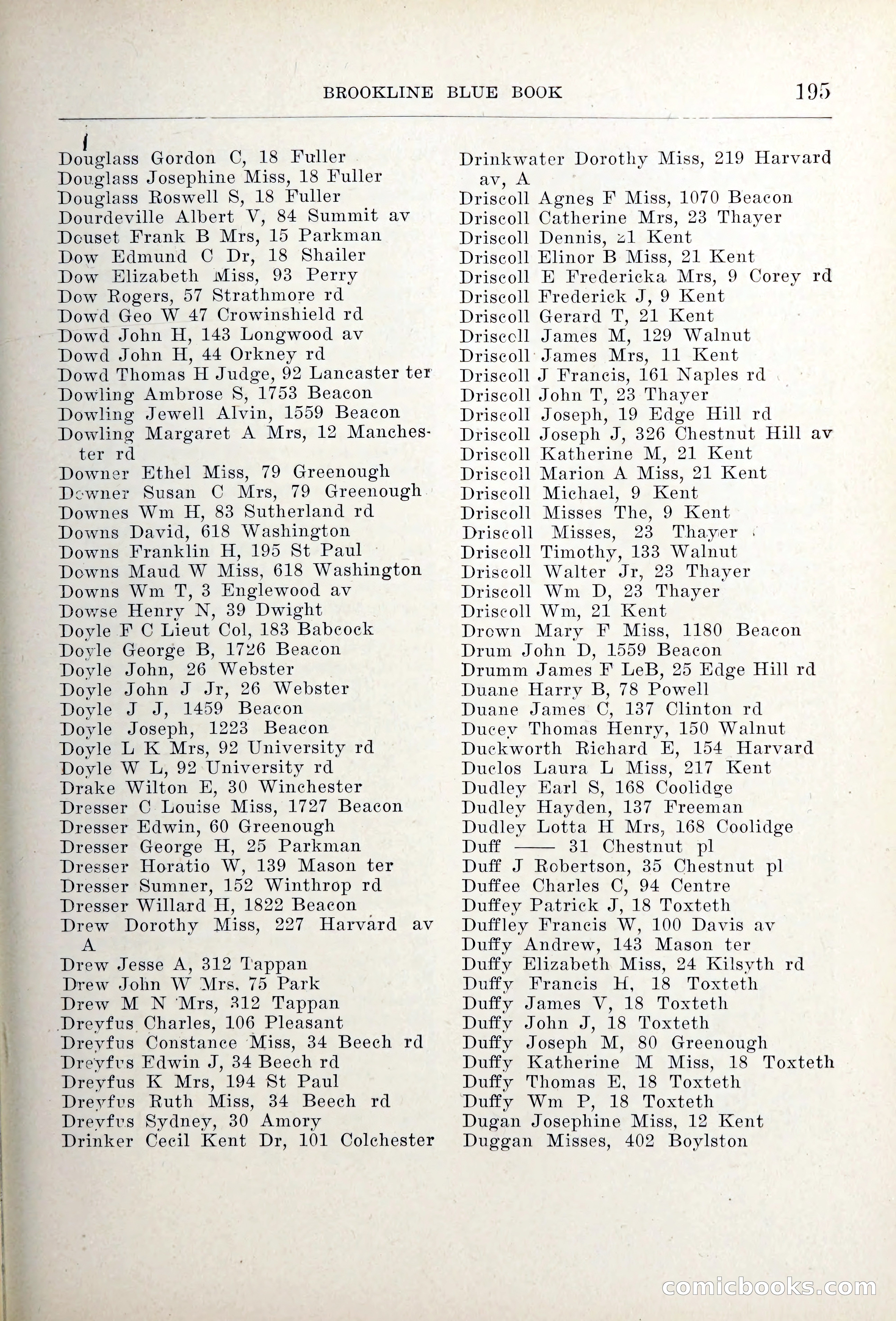Blue Book of Brookline — page 230 of 354