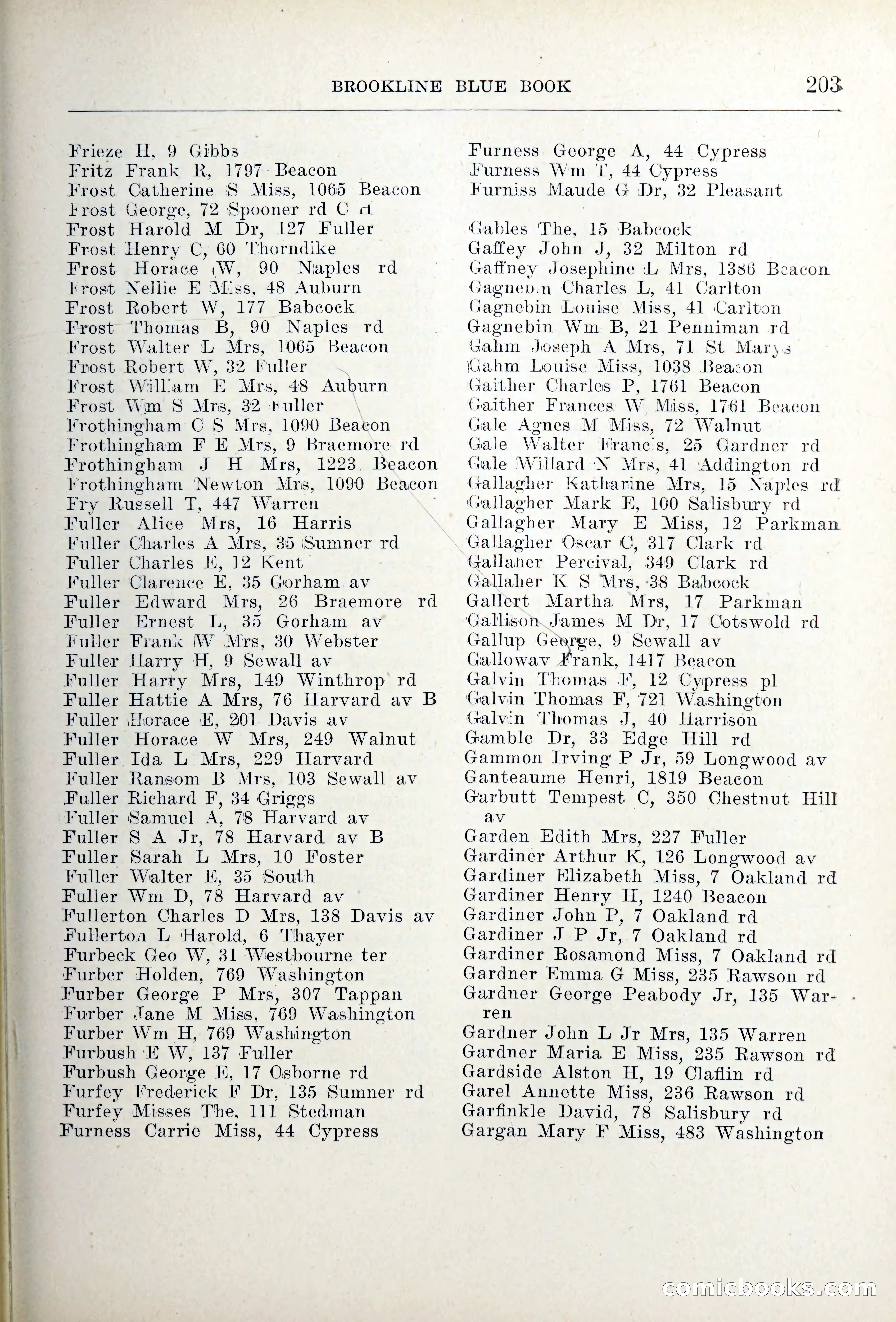 Blue Book of Brookline — page 238 of 354
