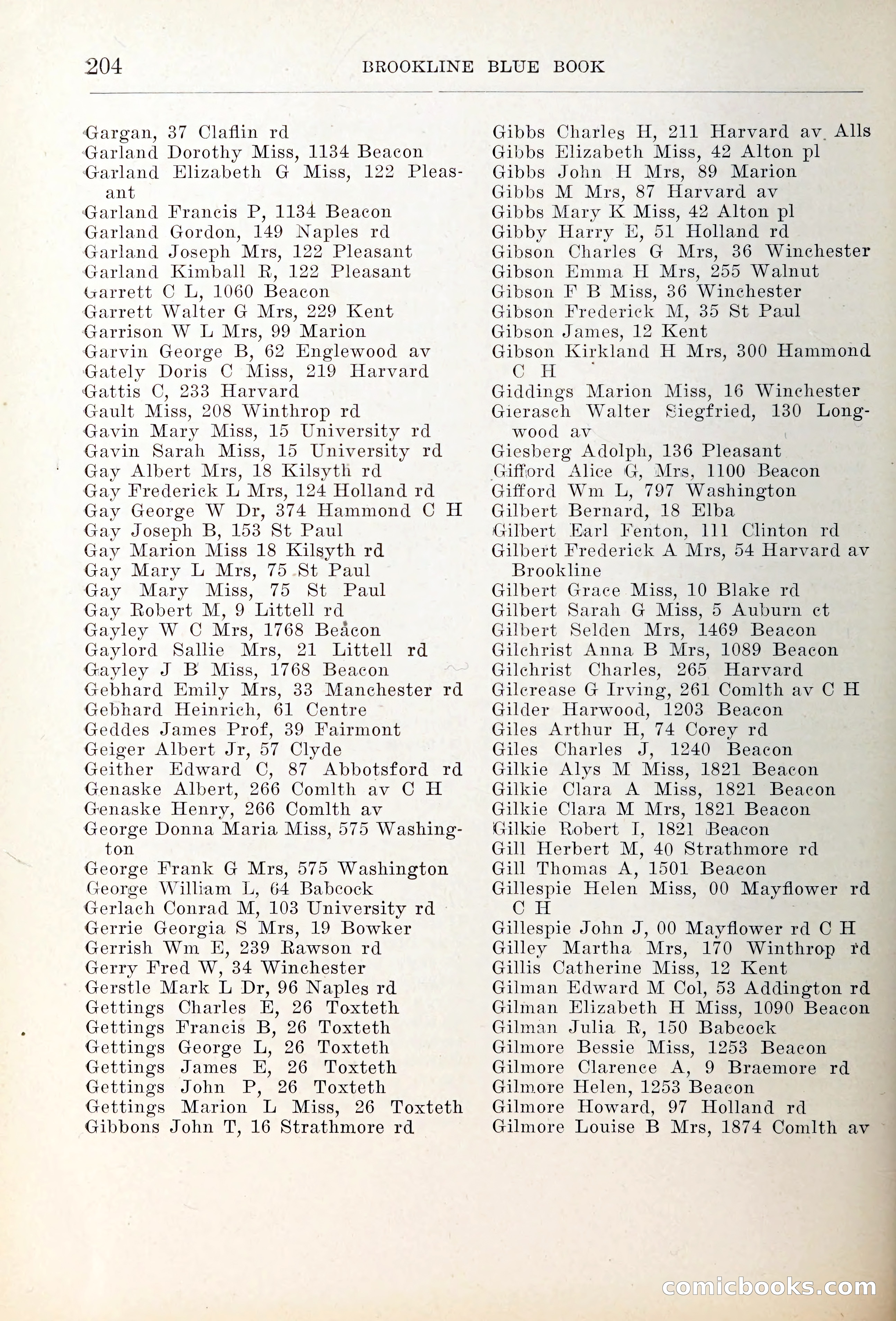 Blue Book of Brookline — page 239 of 354