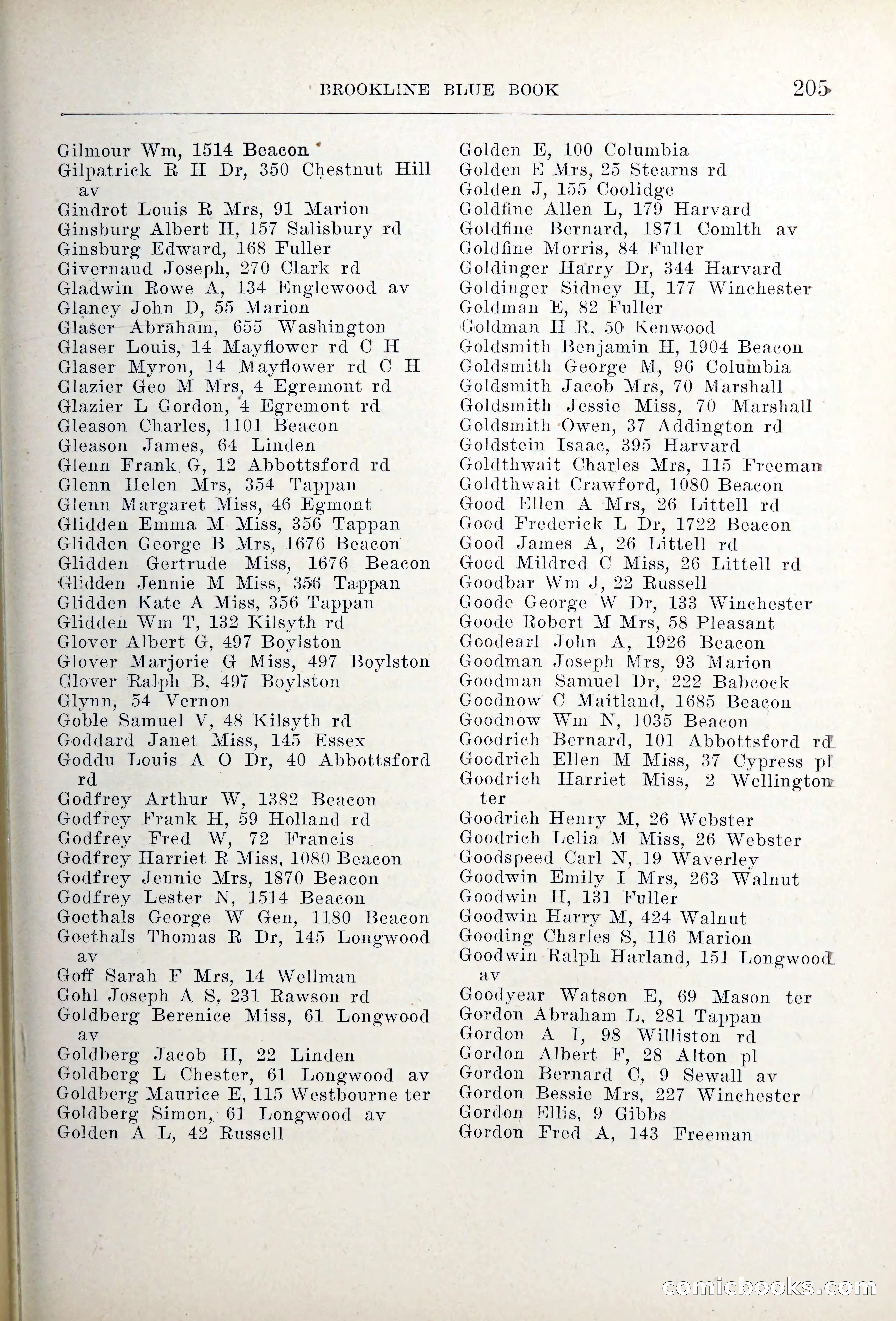 Blue Book of Brookline — page 240 of 354