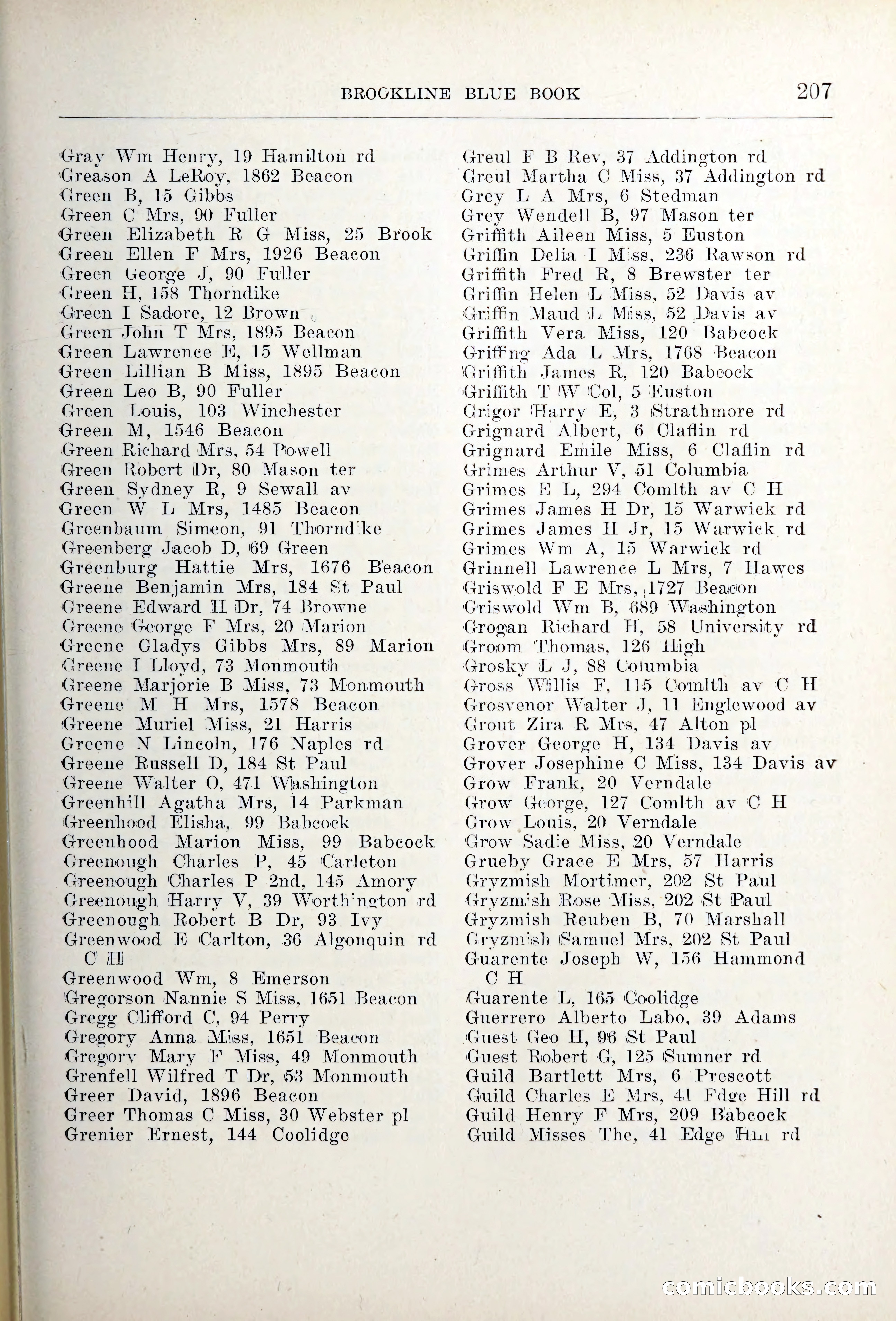 Blue Book of Brookline — page 242 of 354