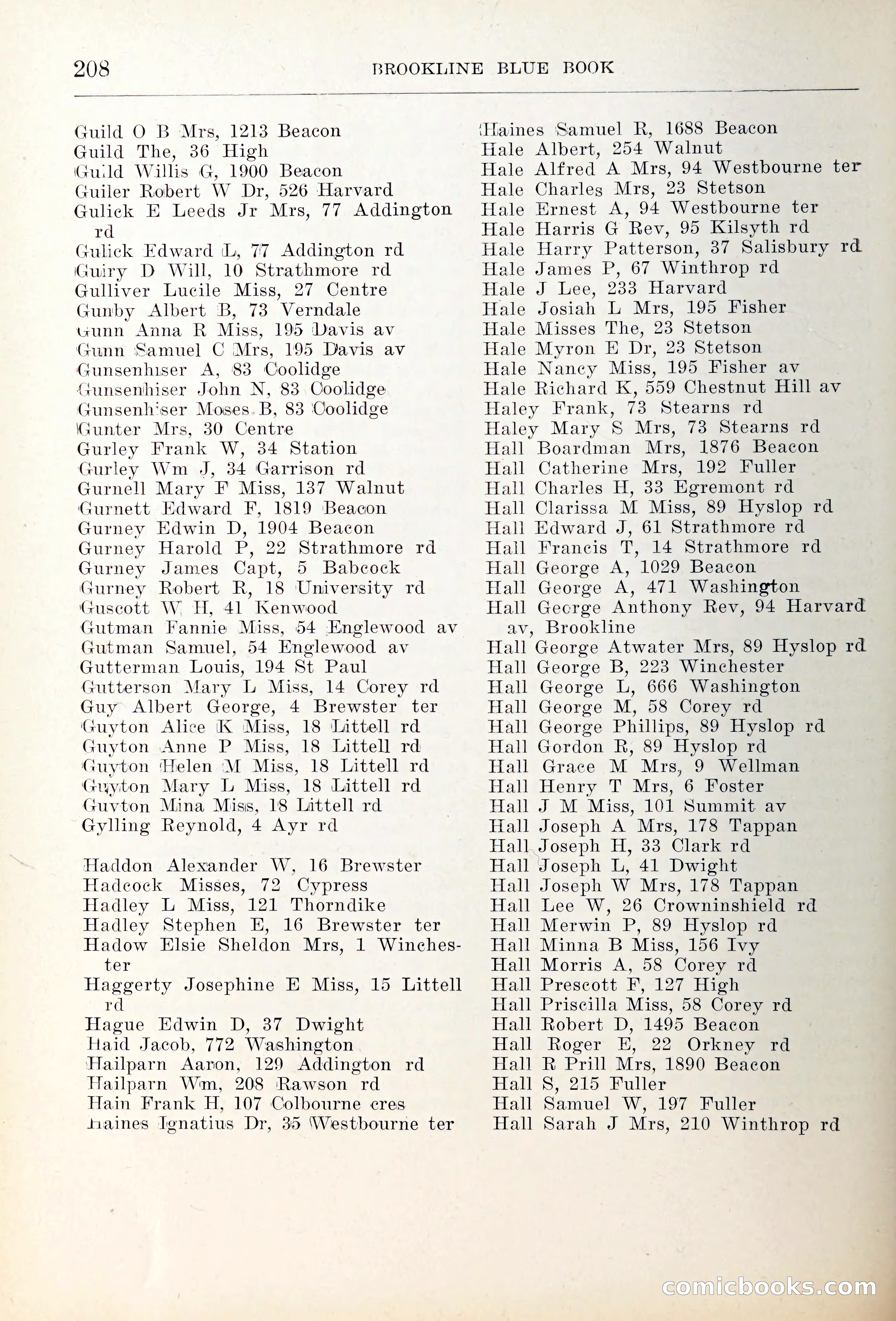 Blue Book of Brookline — page 243 of 354