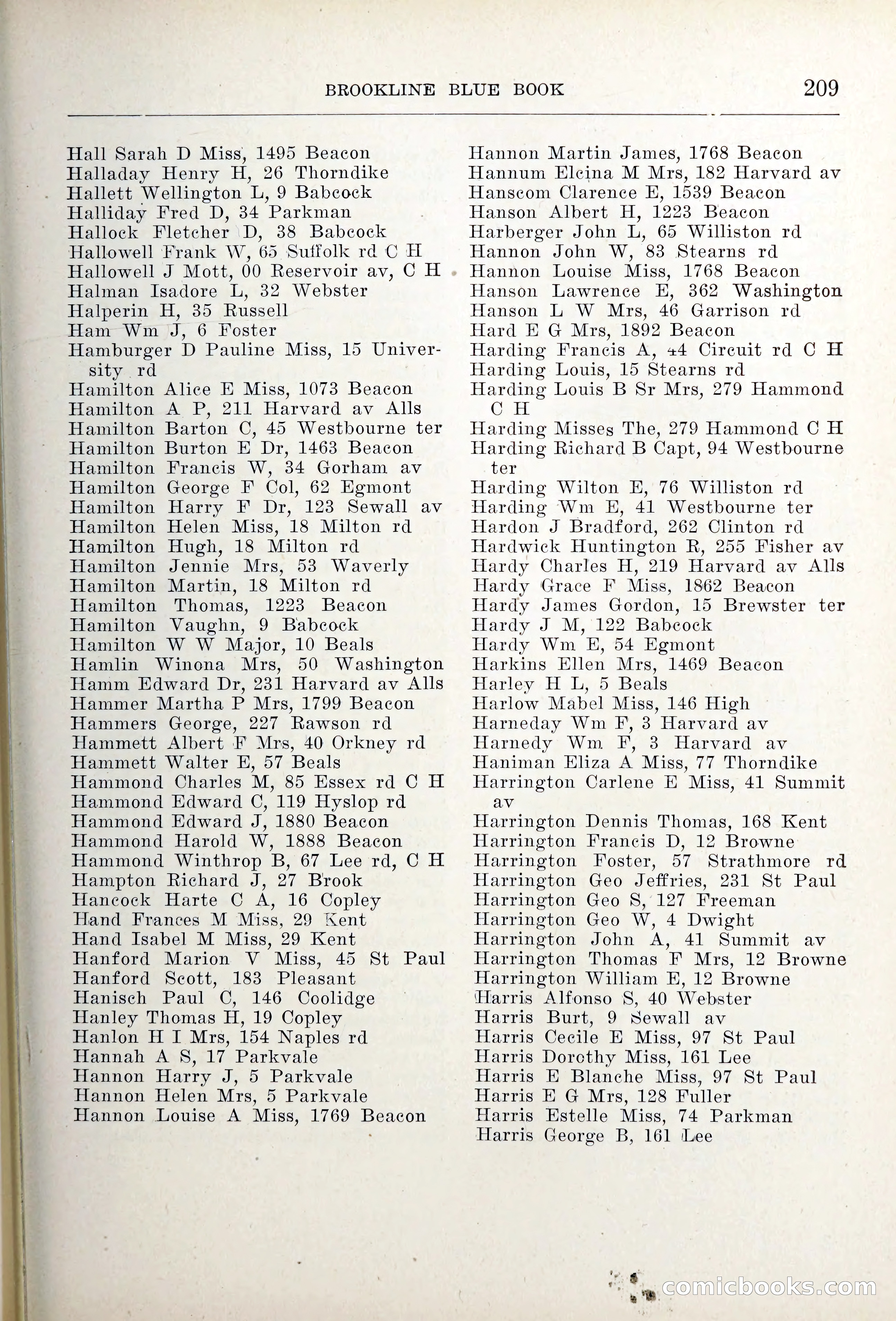 Blue Book of Brookline — page 244 of 354