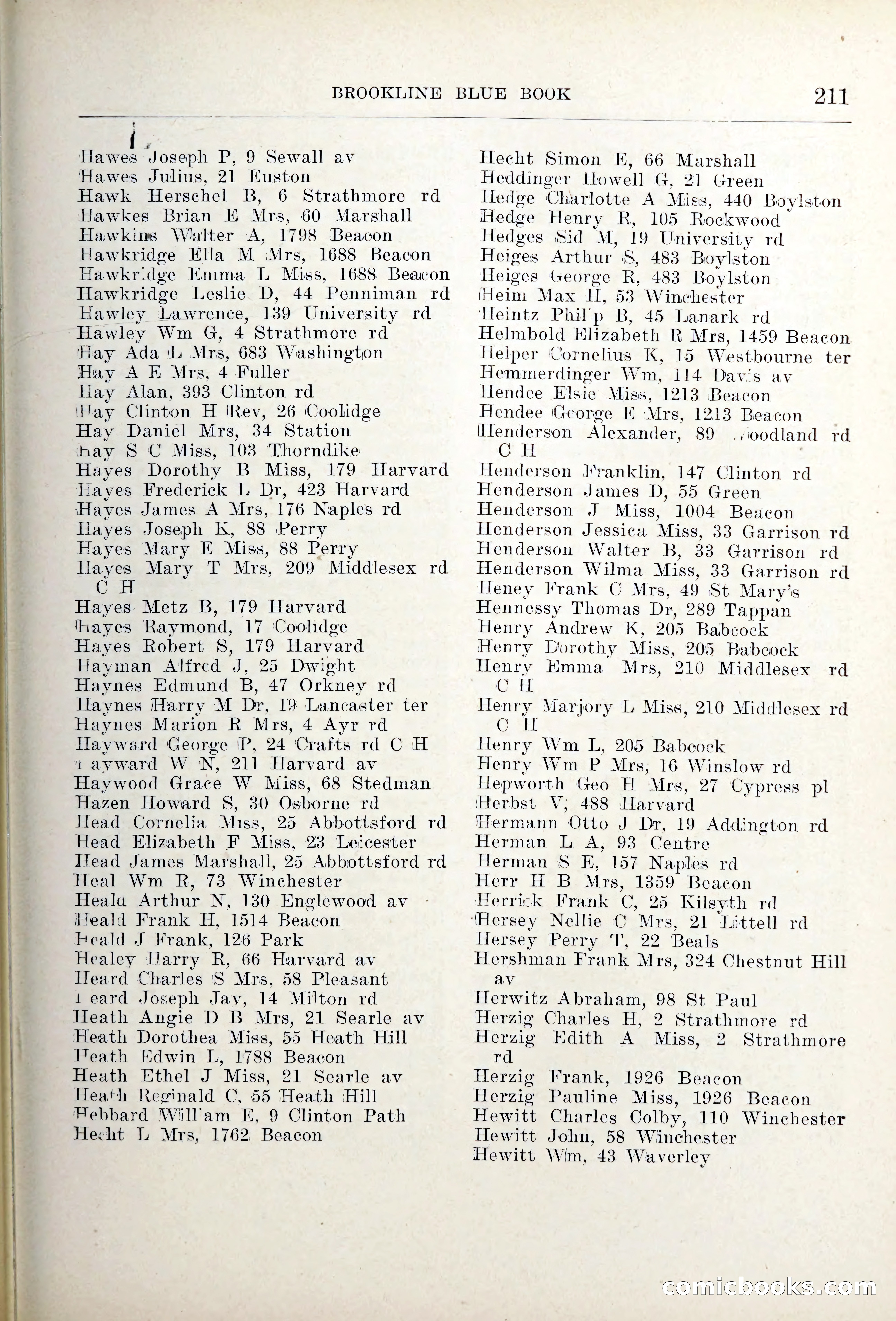 Blue Book of Brookline — page 246 of 354