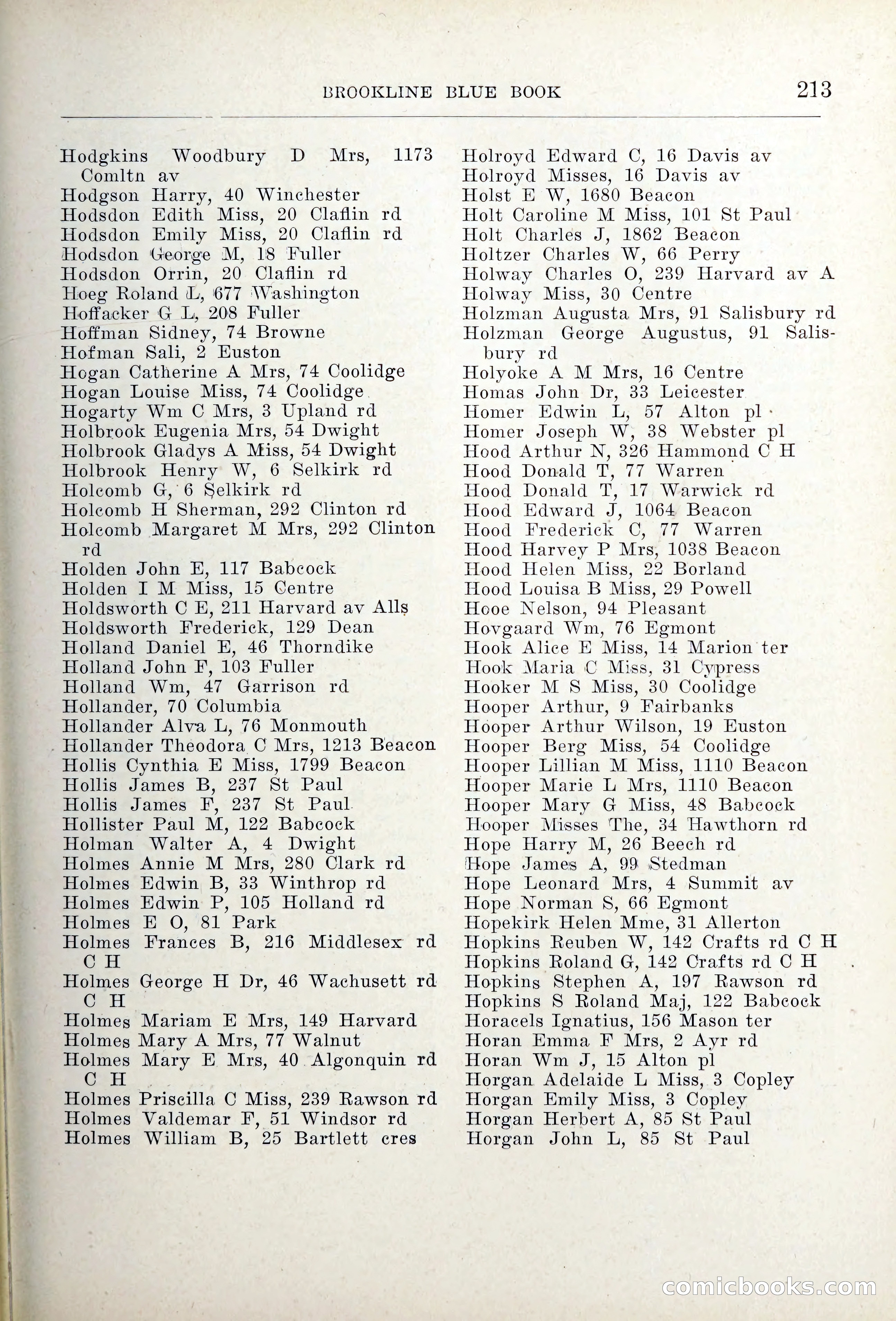Blue Book of Brookline — page 248 of 354