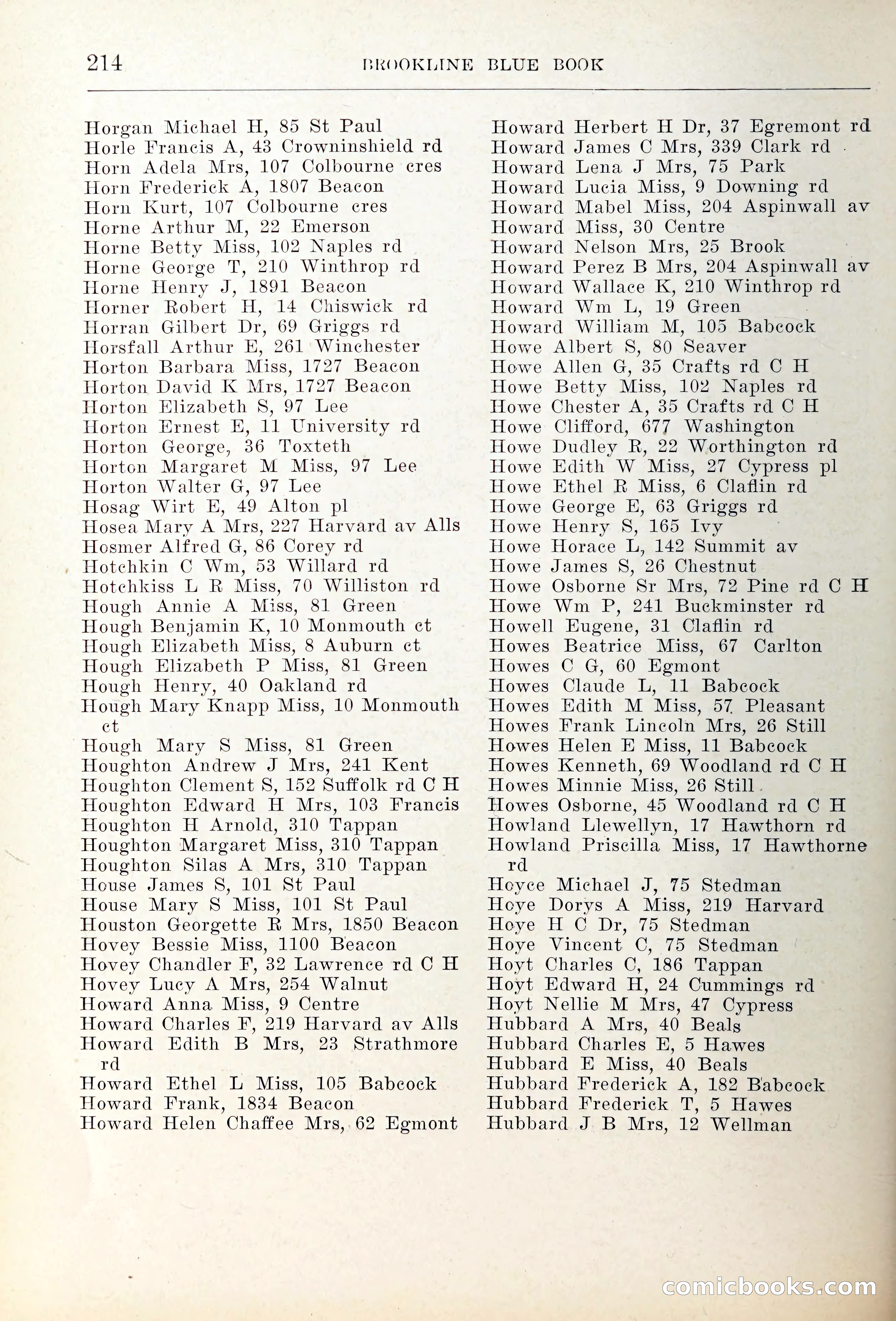 Blue Book of Brookline — page 249 of 354