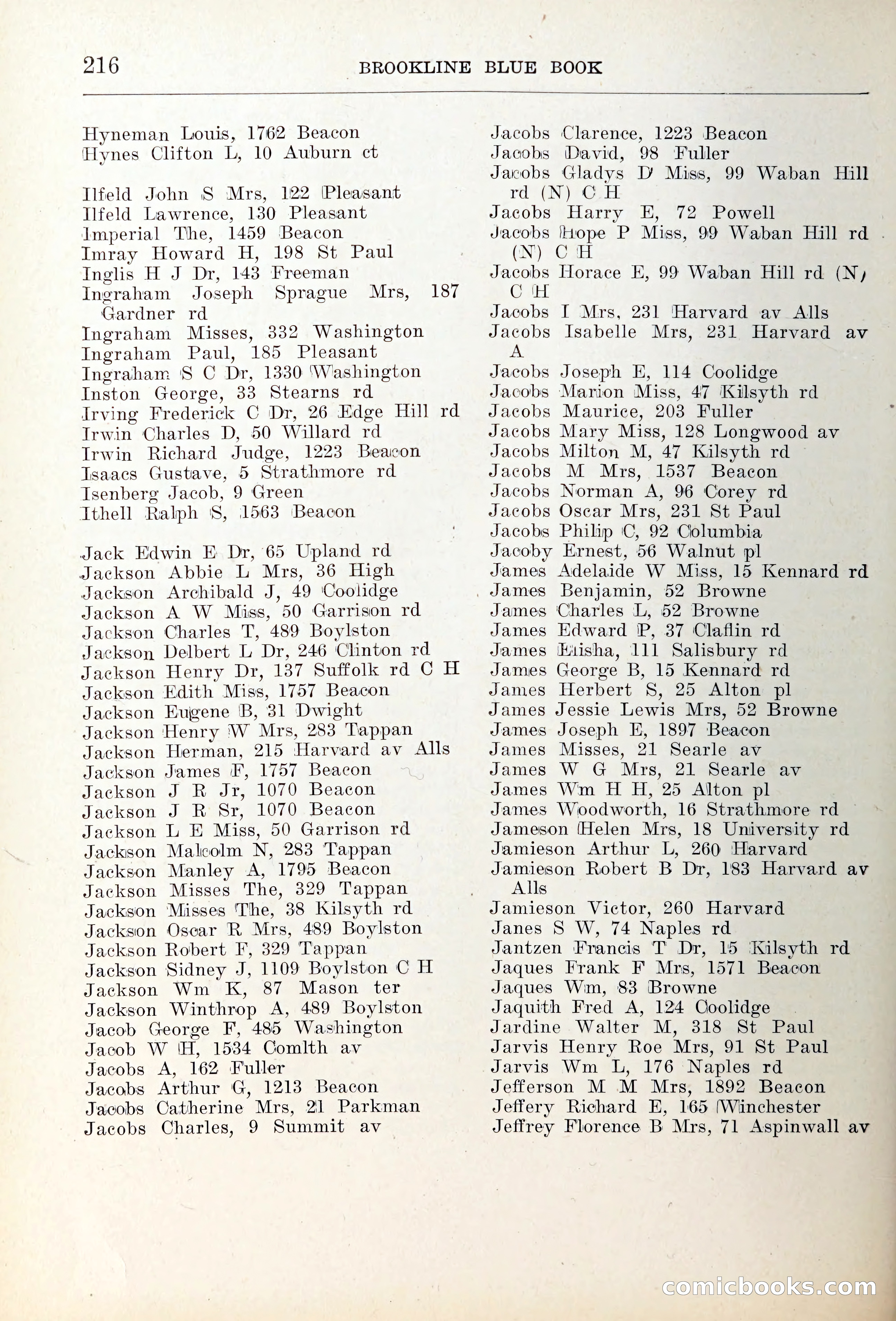 Blue Book of Brookline — page 251 of 354