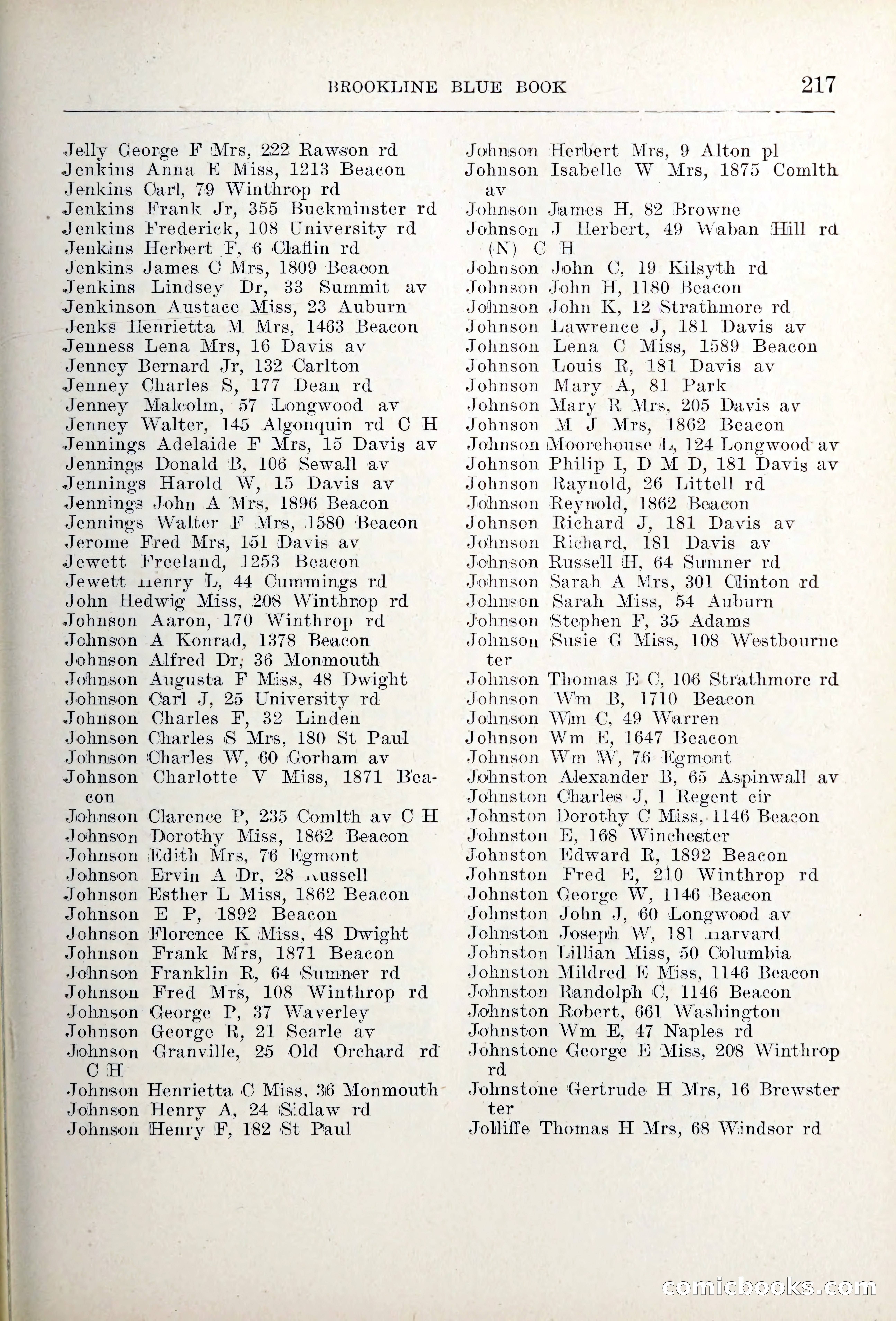 Blue Book of Brookline — page 252 of 354