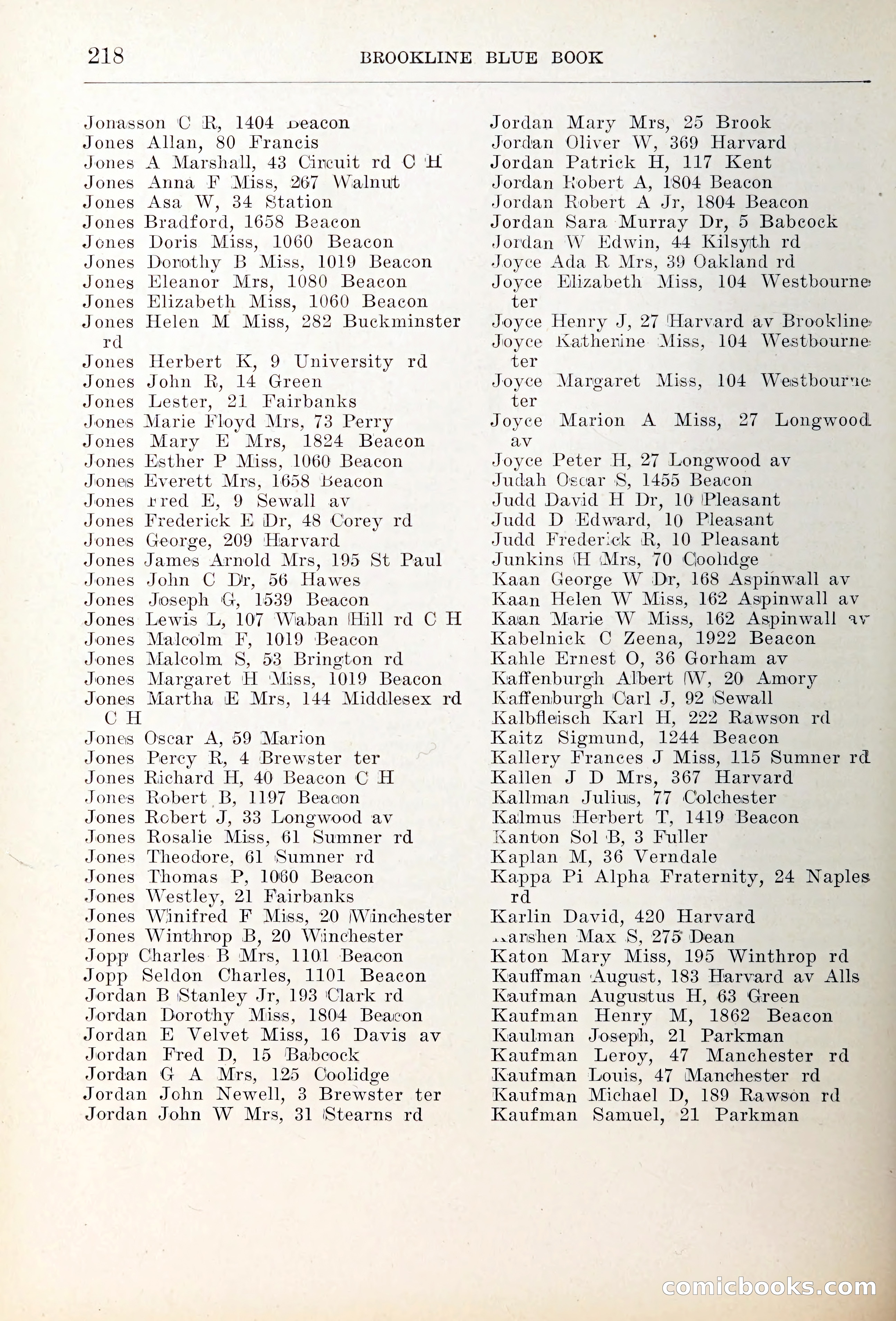 Blue Book of Brookline — page 253 of 354