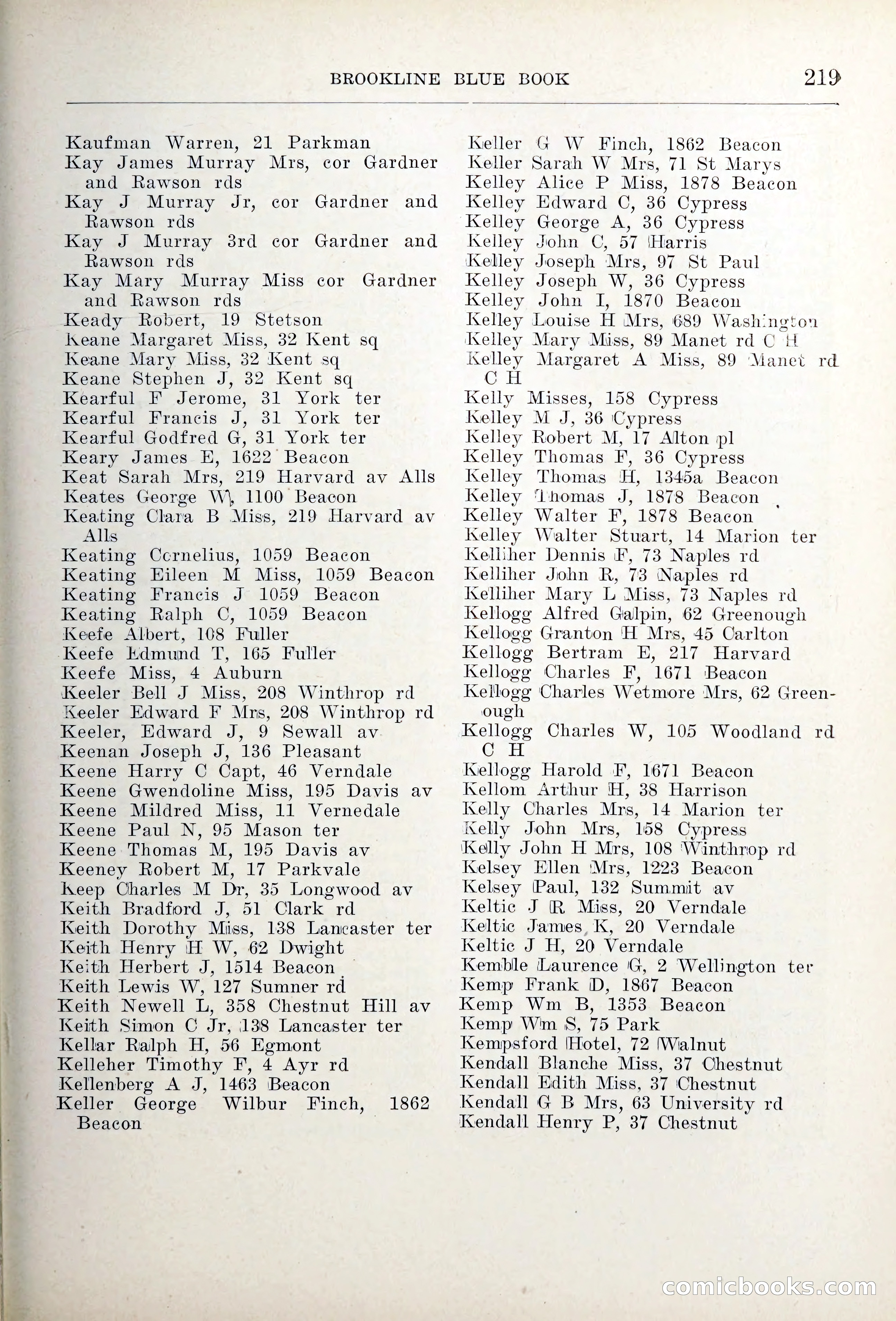 Blue Book of Brookline — page 254 of 354