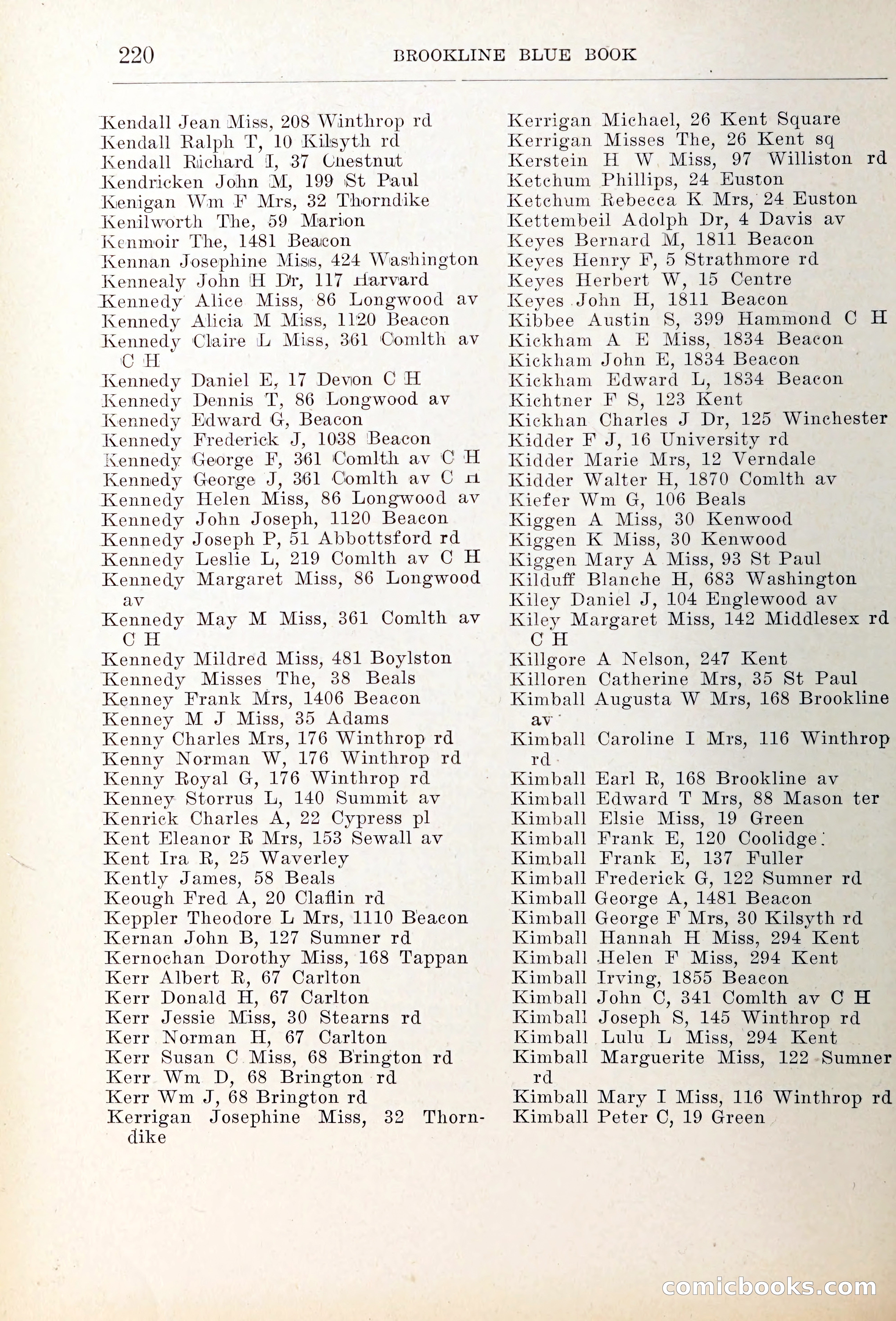 Blue Book of Brookline — page 255 of 354