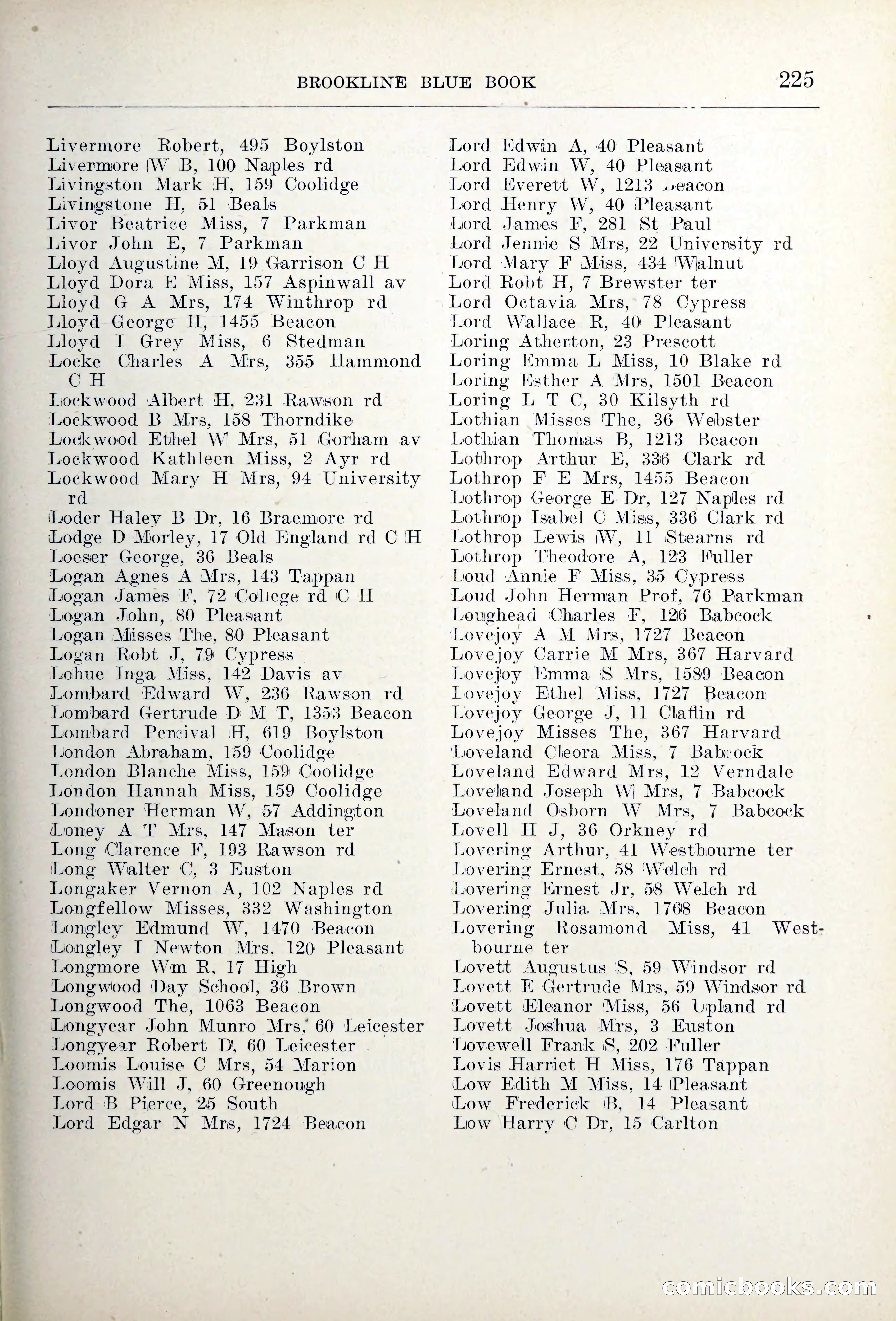 Blue Book of Brookline — page 260 of 354