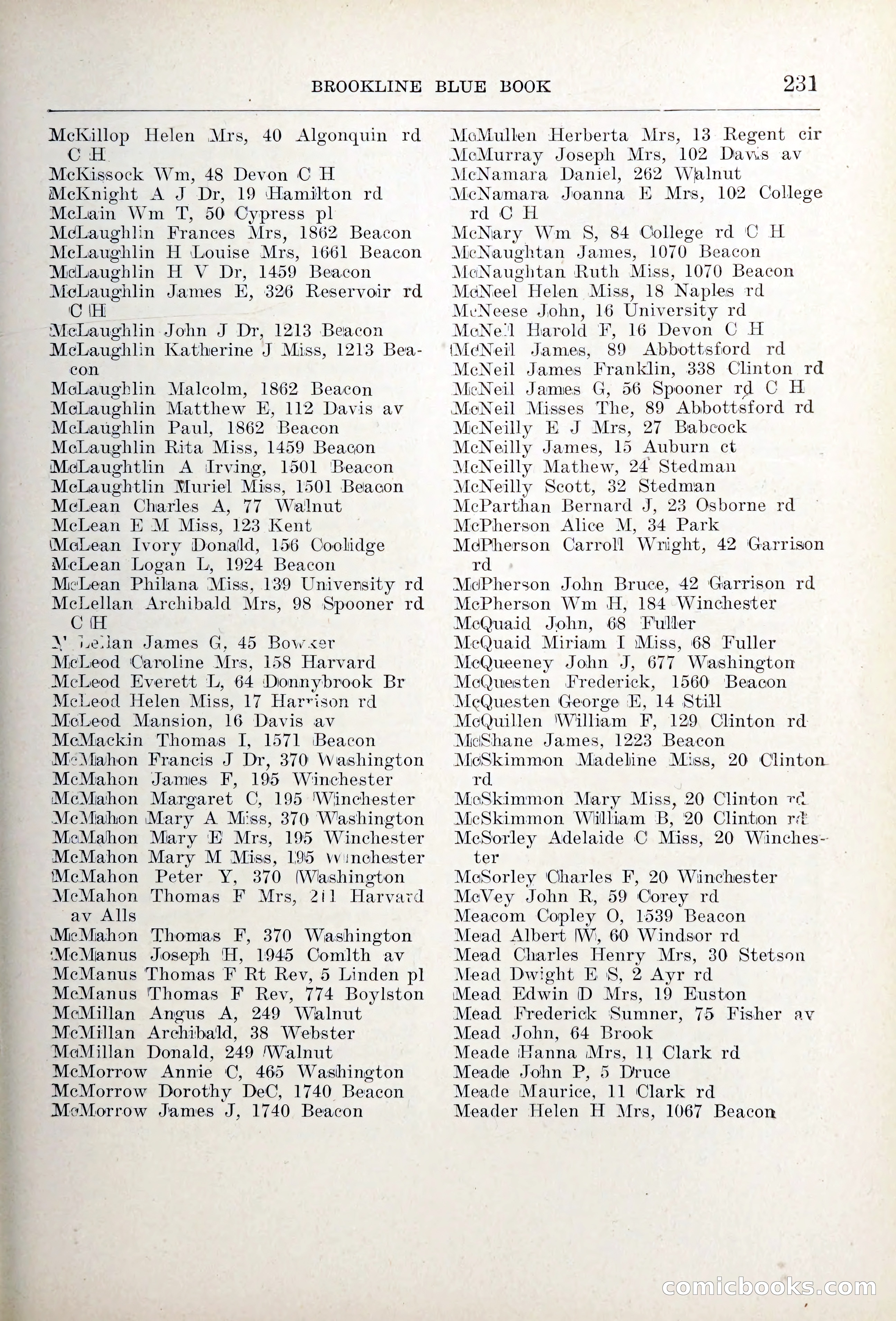 Blue Book of Brookline — page 266 of 354