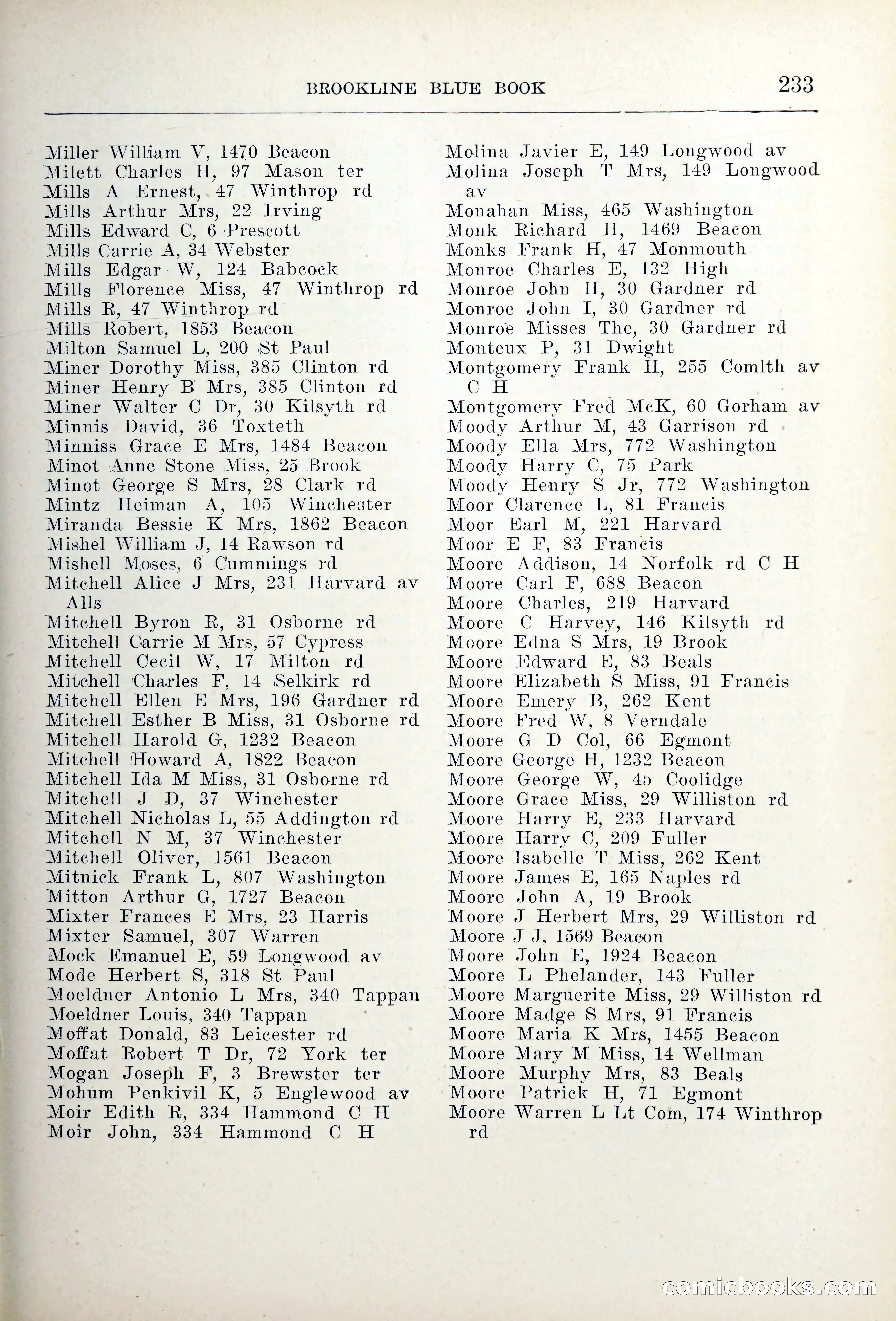 Blue Book of Brookline — page 268 of 354