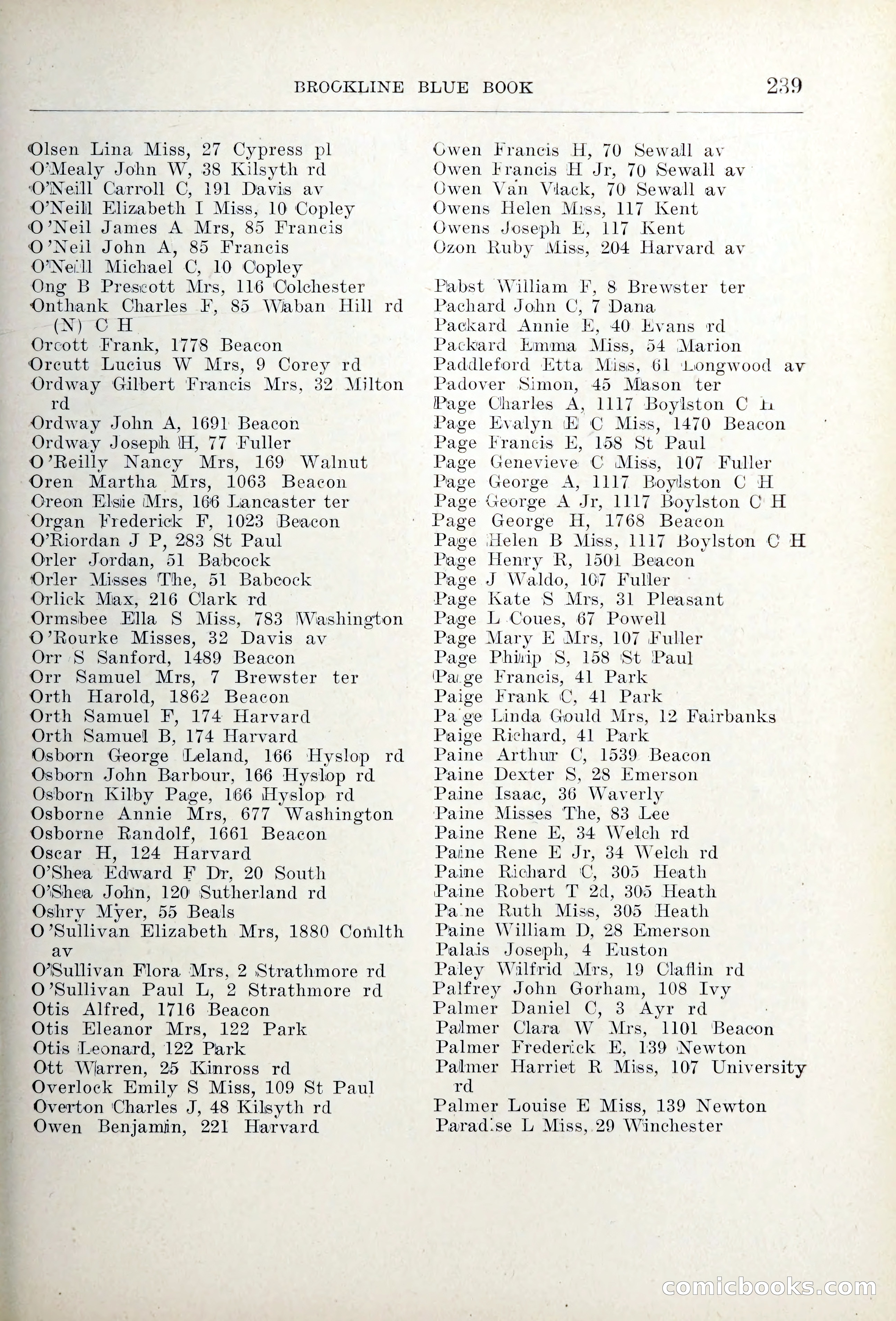 Blue Book of Brookline — page 274 of 354