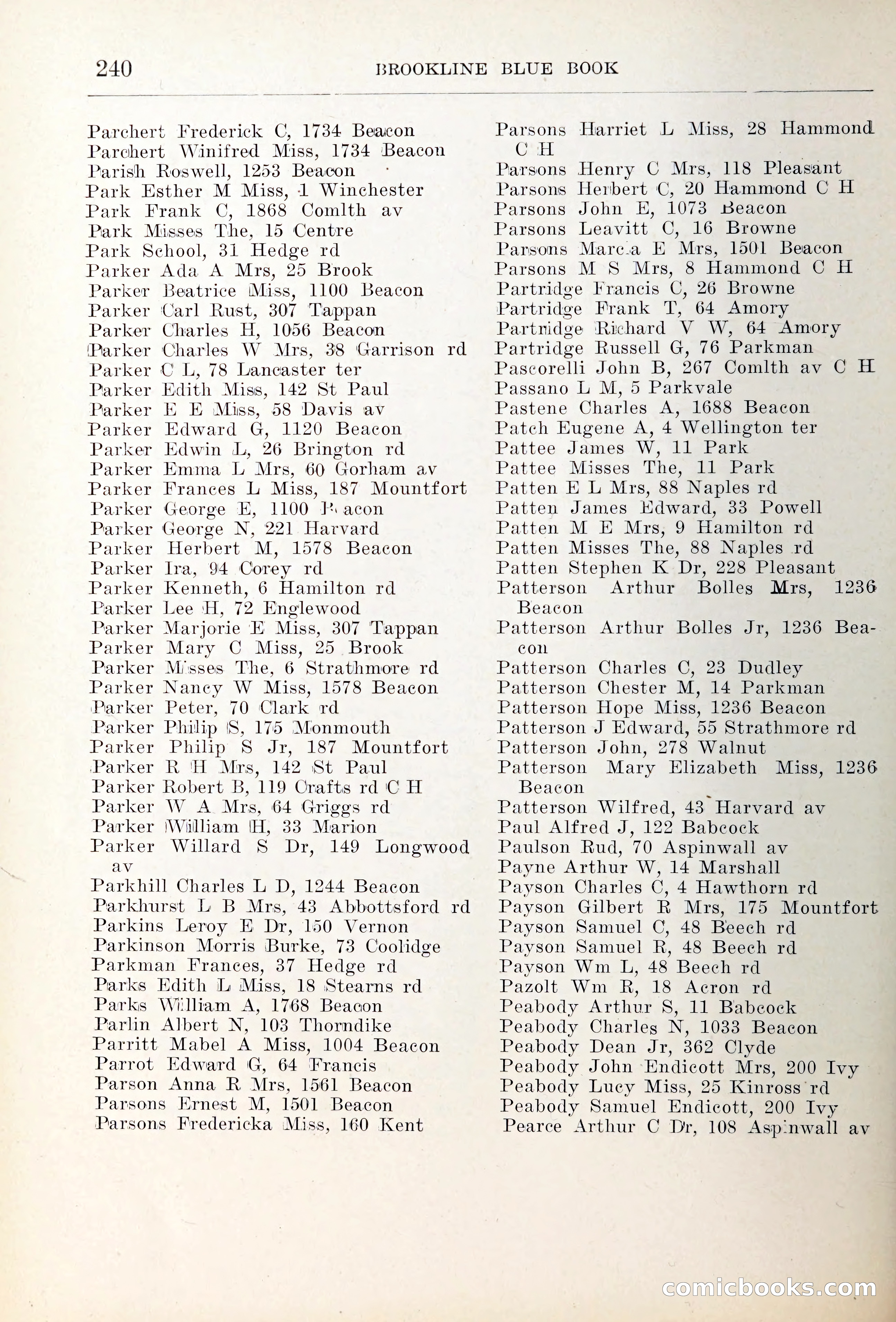 Blue Book of Brookline — page 275 of 354