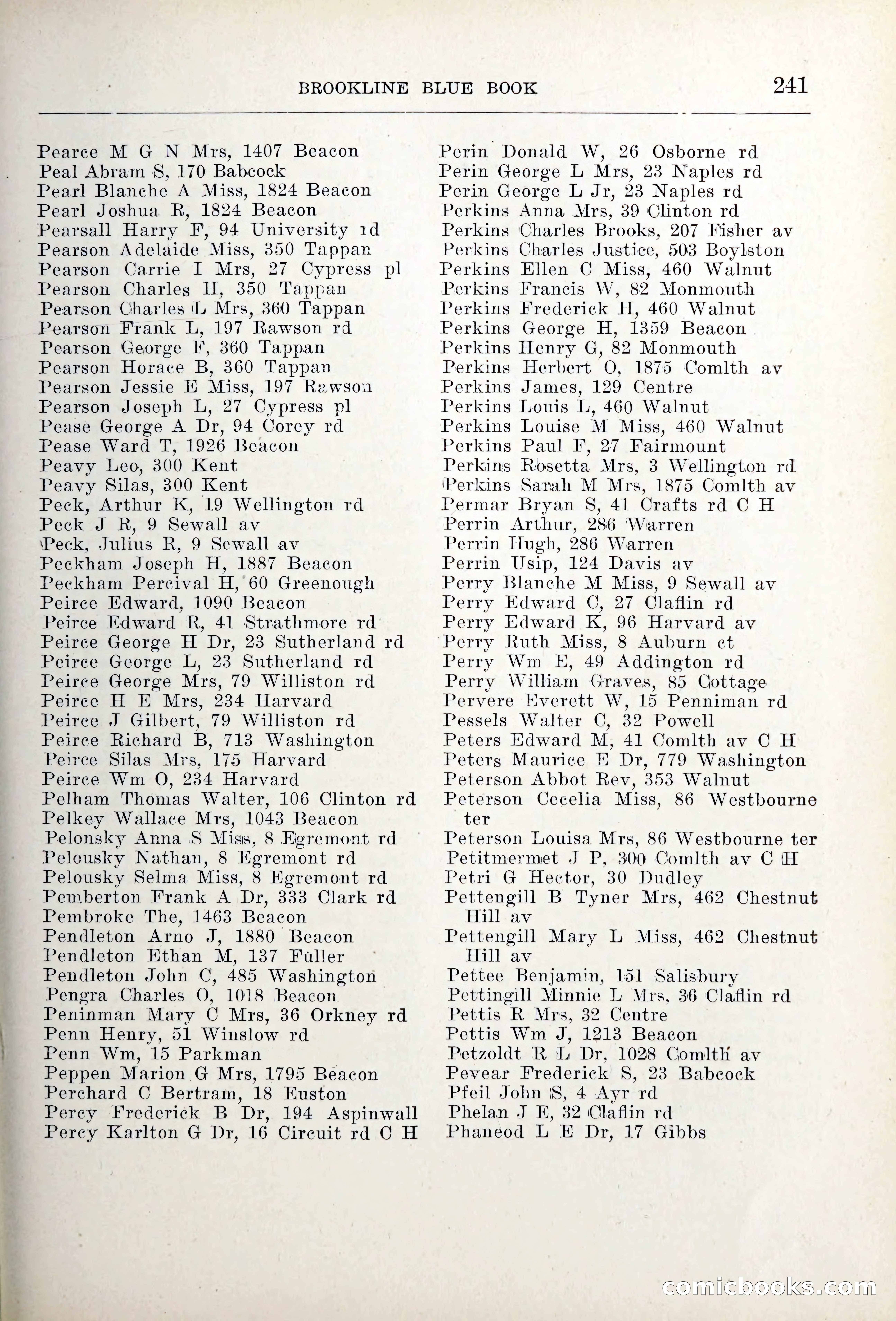Blue Book of Brookline — page 276 of 354