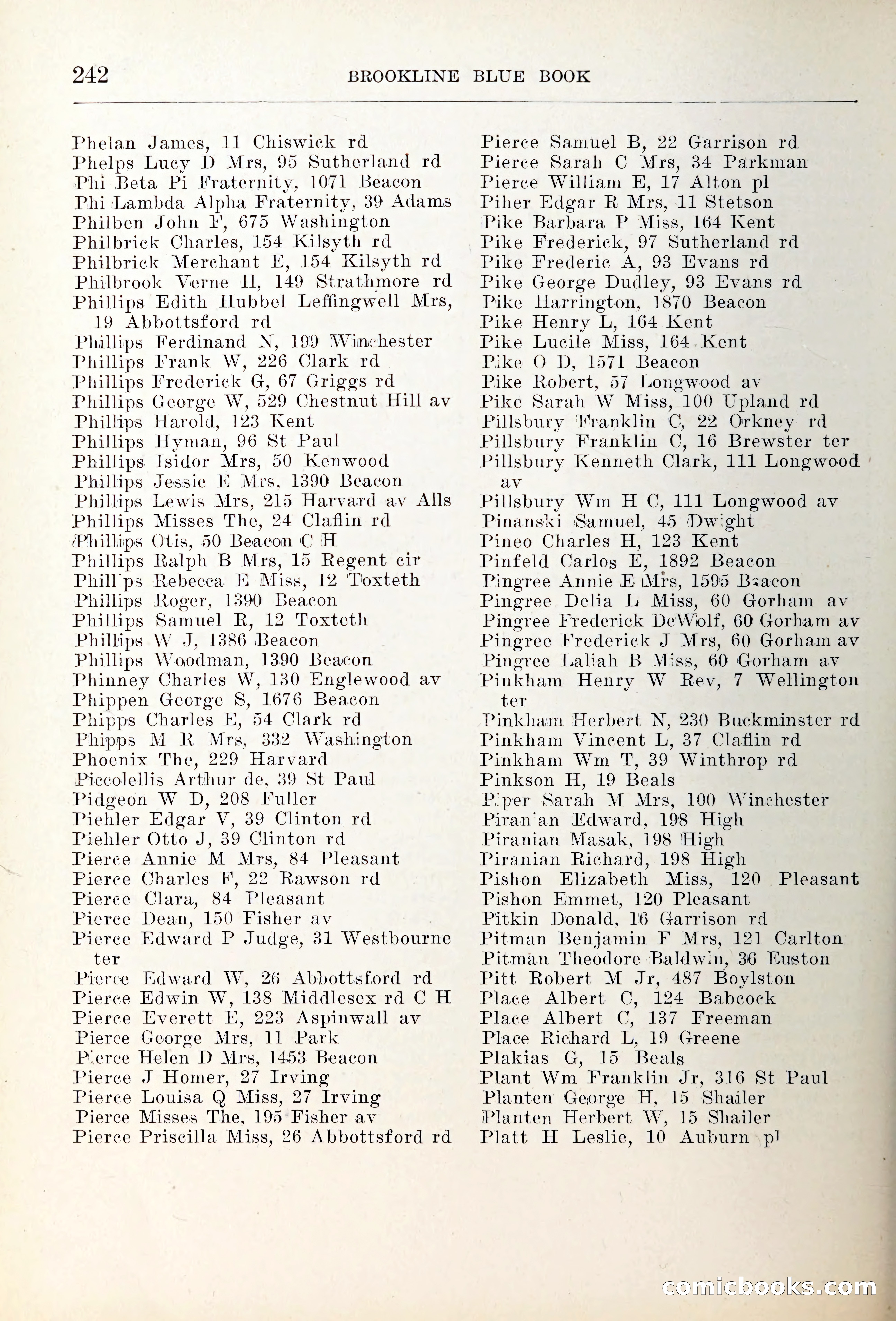 Blue Book of Brookline — page 277 of 354