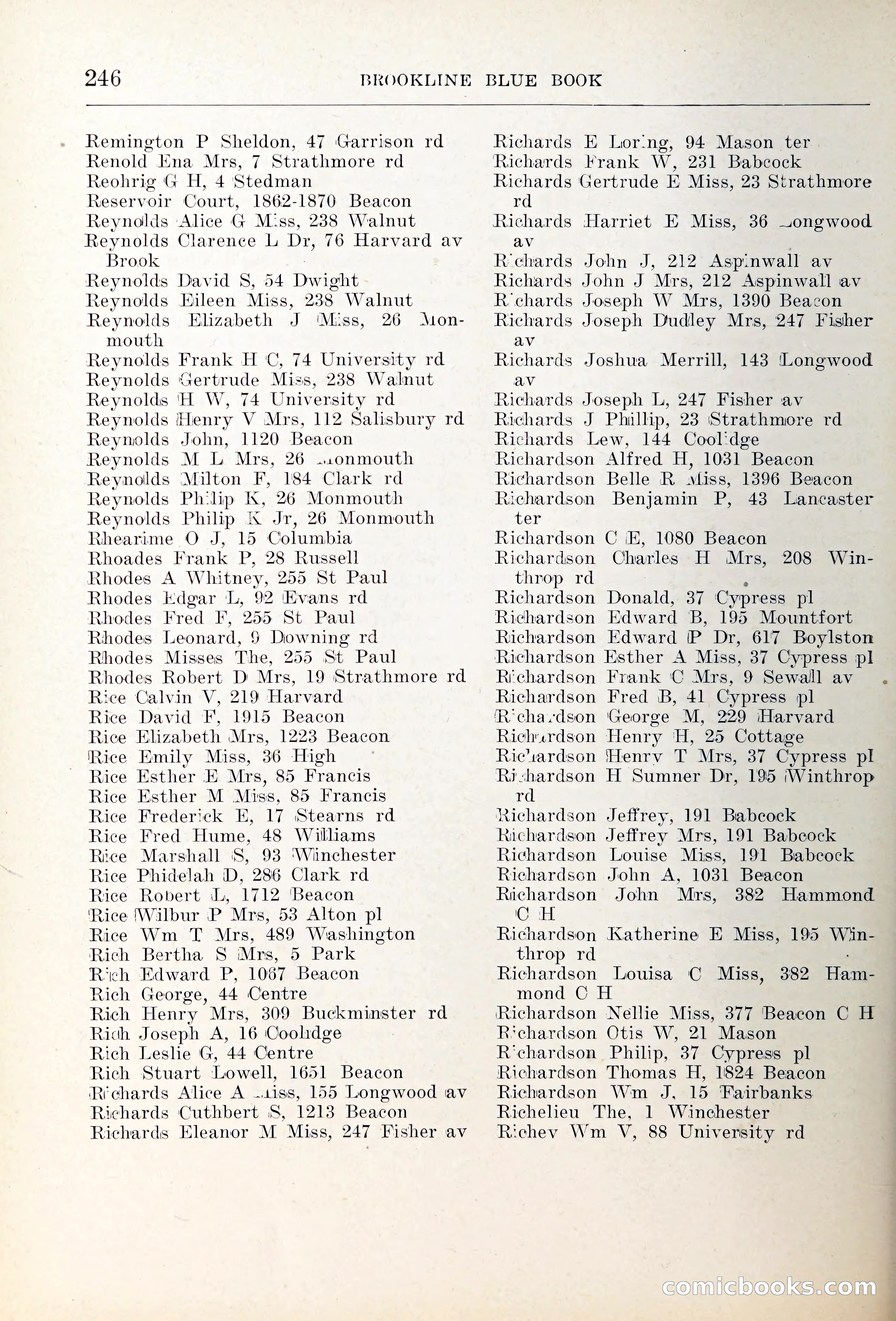 Blue Book of Brookline — page 281 of 354