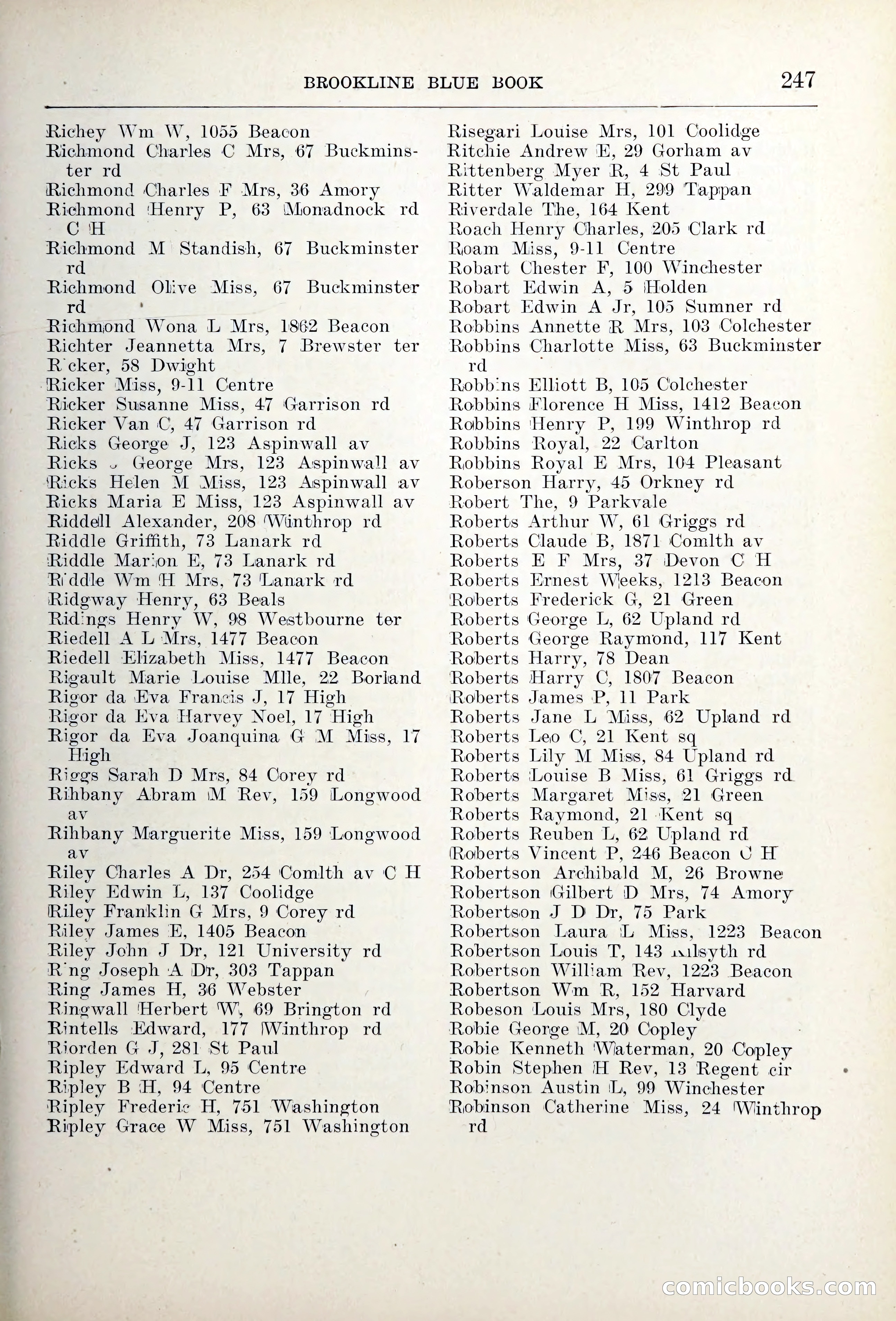 Blue Book of Brookline — page 282 of 354