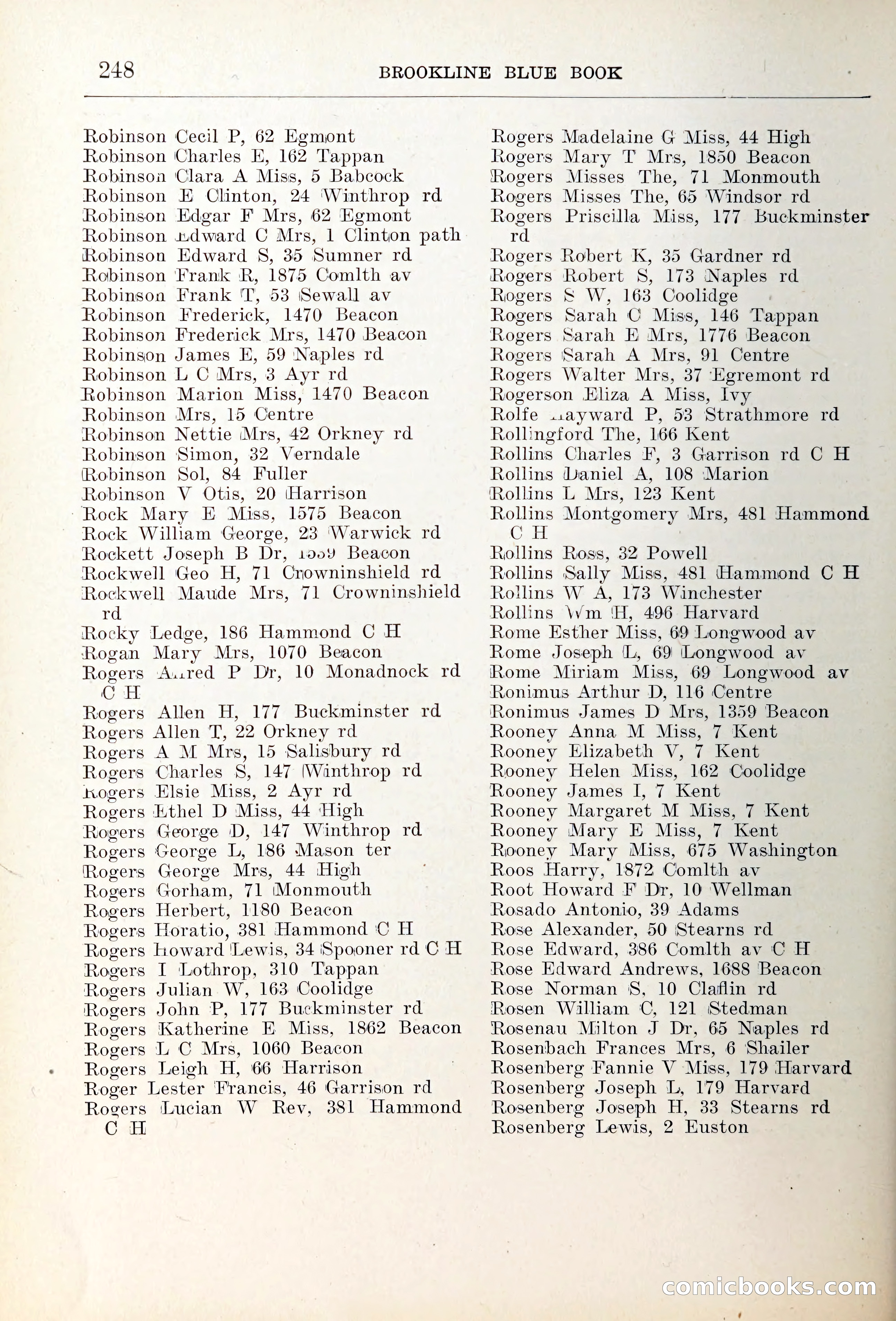 Blue Book of Brookline — page 283 of 354
