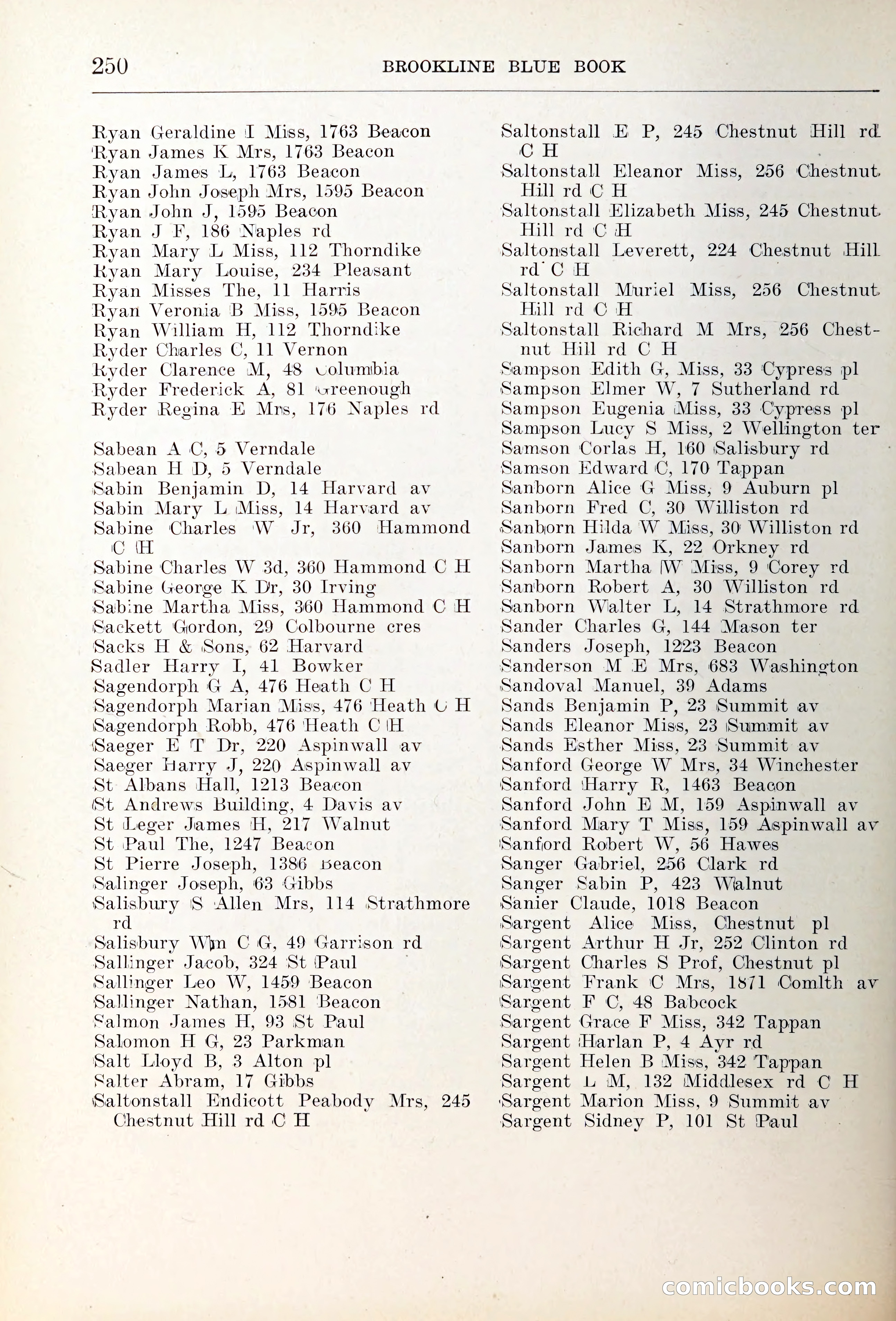 Blue Book of Brookline — page 285 of 354