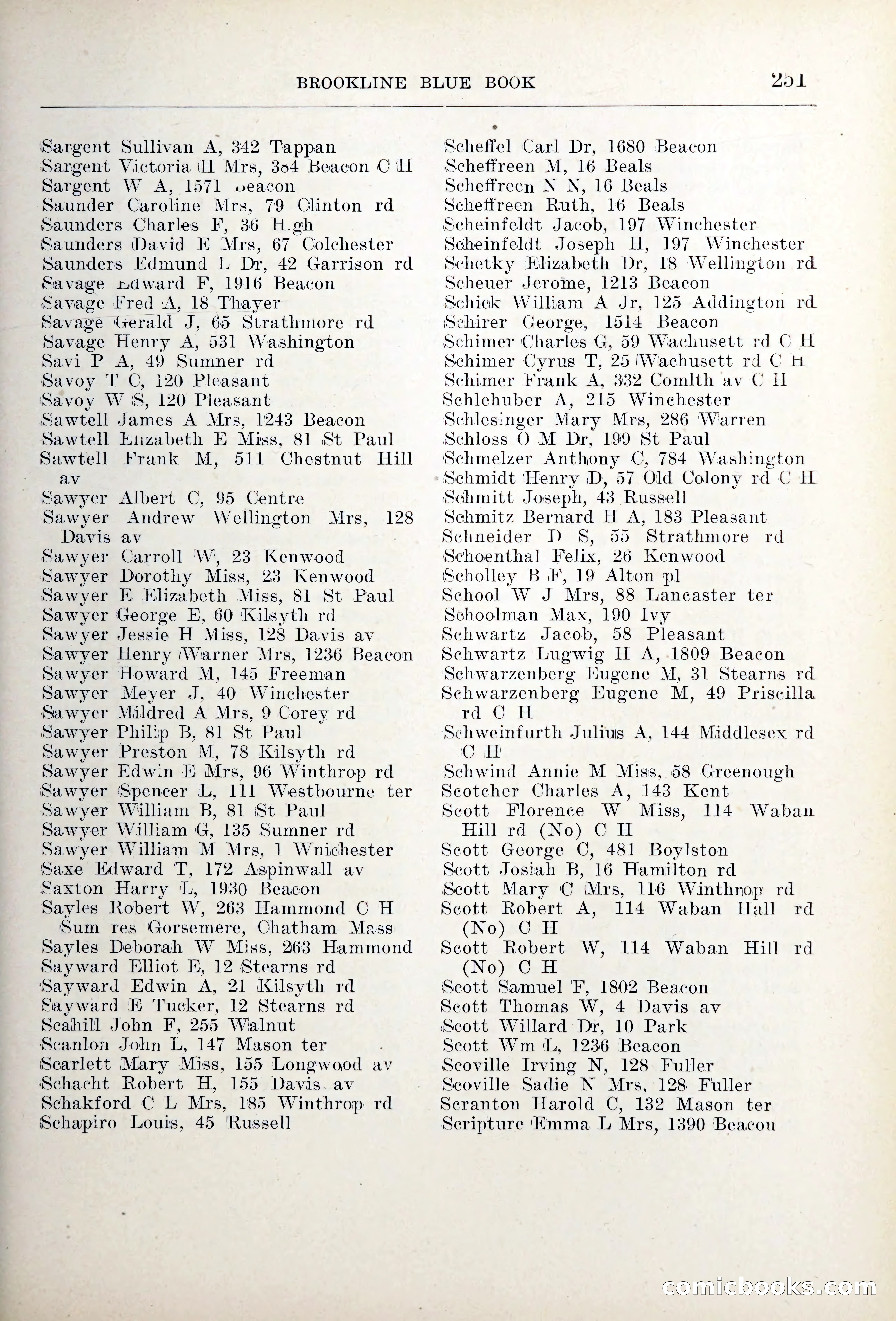 Blue Book of Brookline — page 286 of 354